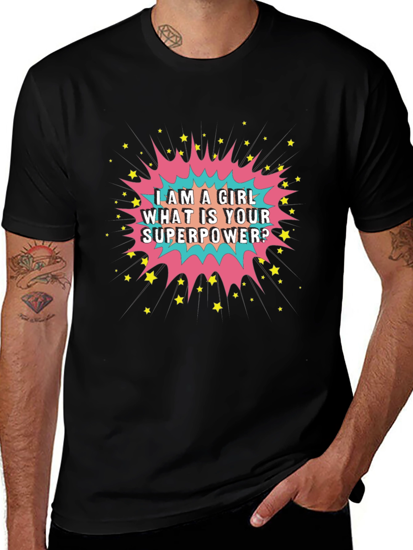 Girl Power T-Shirt: Whats Your Superpower Tee