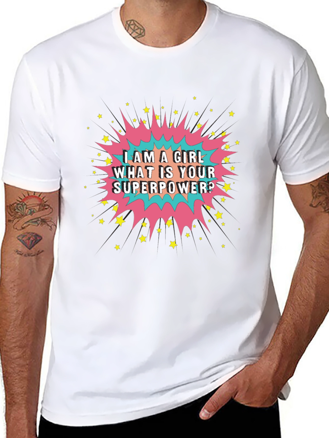 Girl Power T-Shirt: Whats Your Superpower Tee