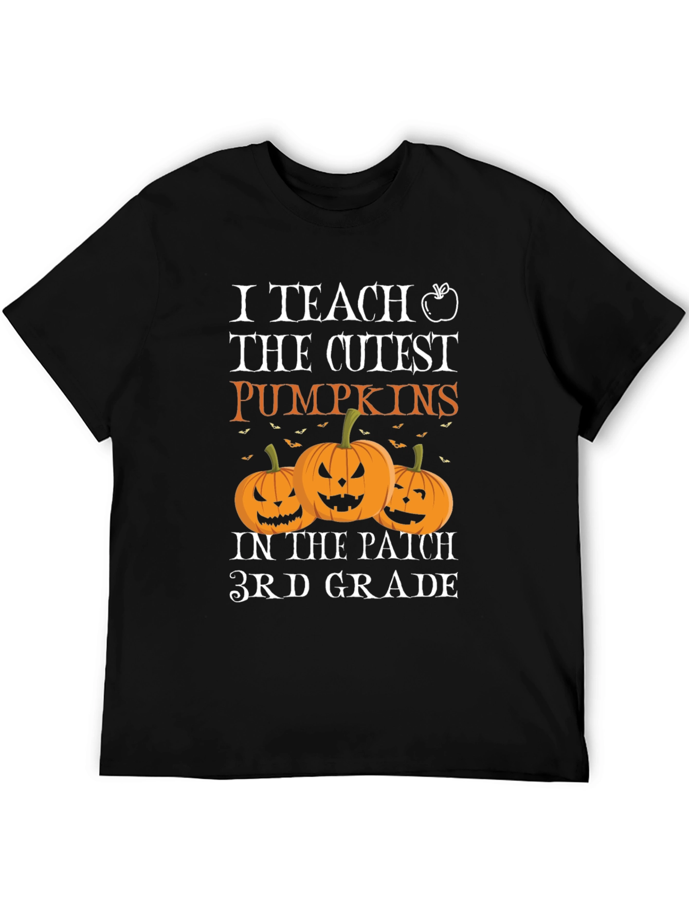 Cute Pumpkins 3rd Grade Teacher Halloween T-Shirt