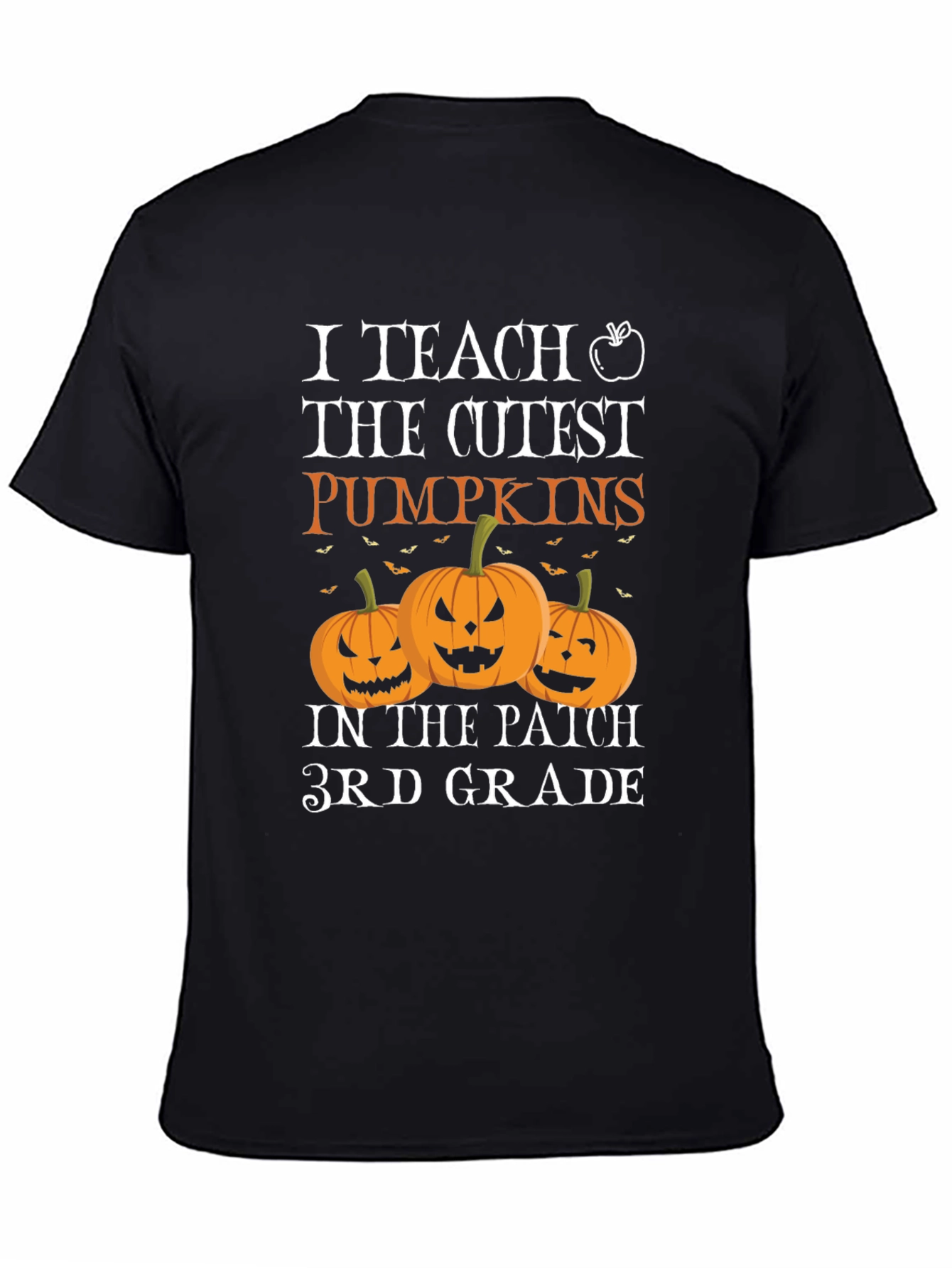 Cute Pumpkins 3rd Grade Teacher Halloween T-Shirt