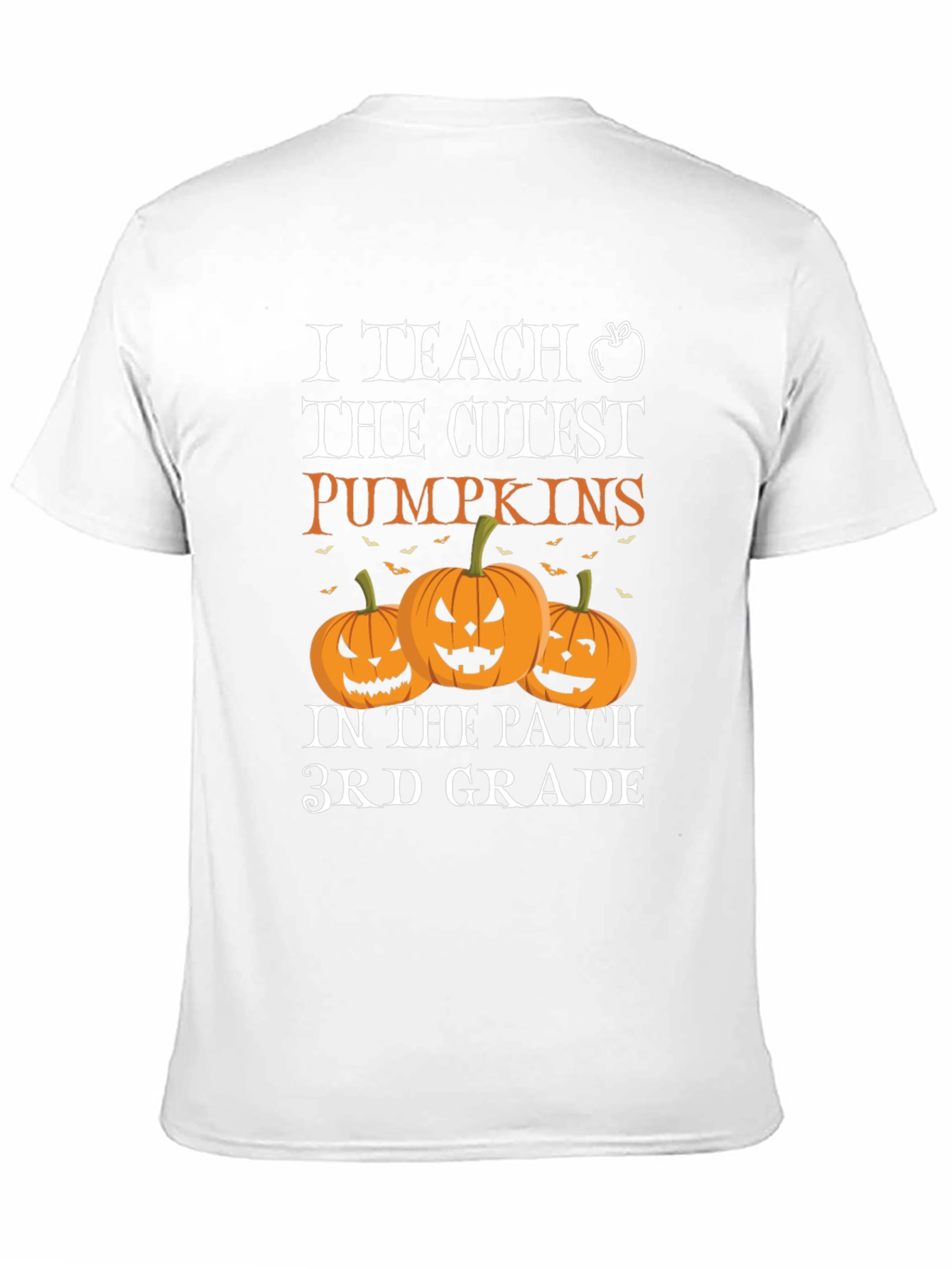Cute Pumpkins 3rd Grade Teacher Halloween T-Shirt