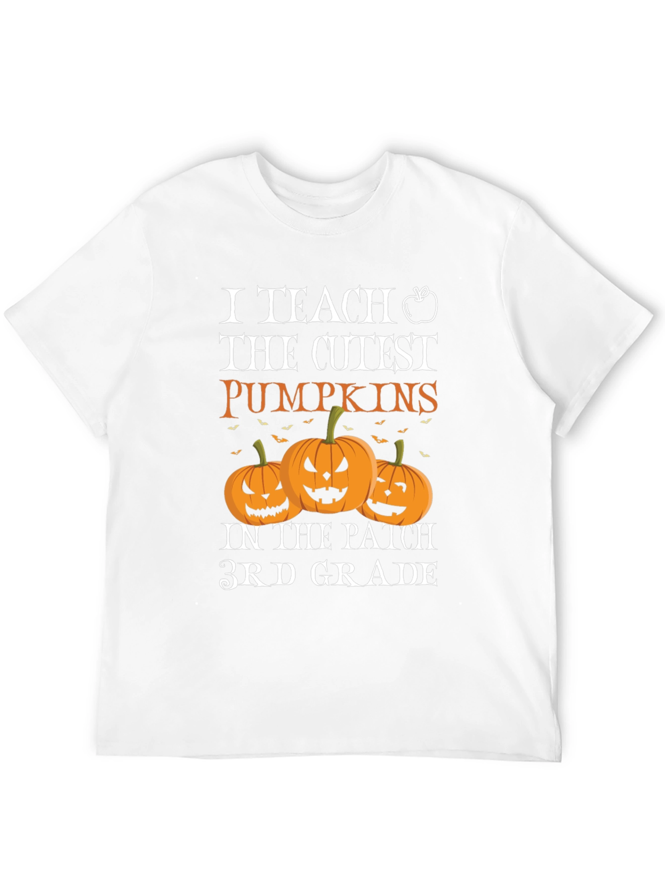 Cute Pumpkins 3rd Grade Teacher Halloween T-Shirt