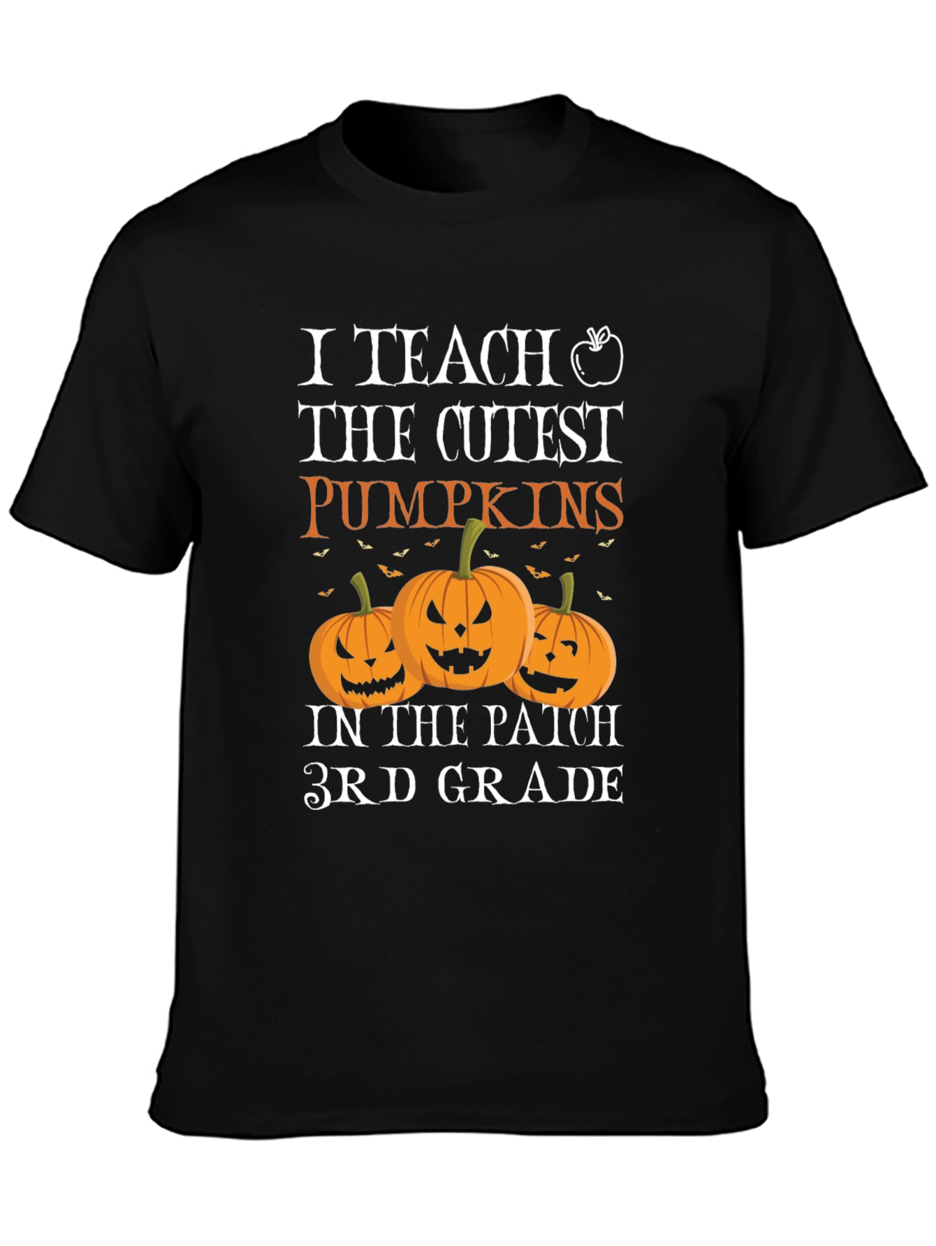 Cute Pumpkins 3rd Grade Teacher Halloween T-Shirt