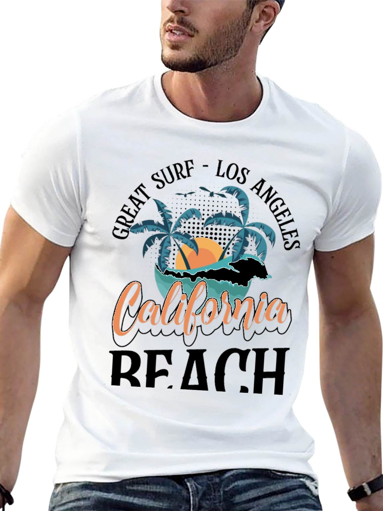California Beach Graphic Tee
