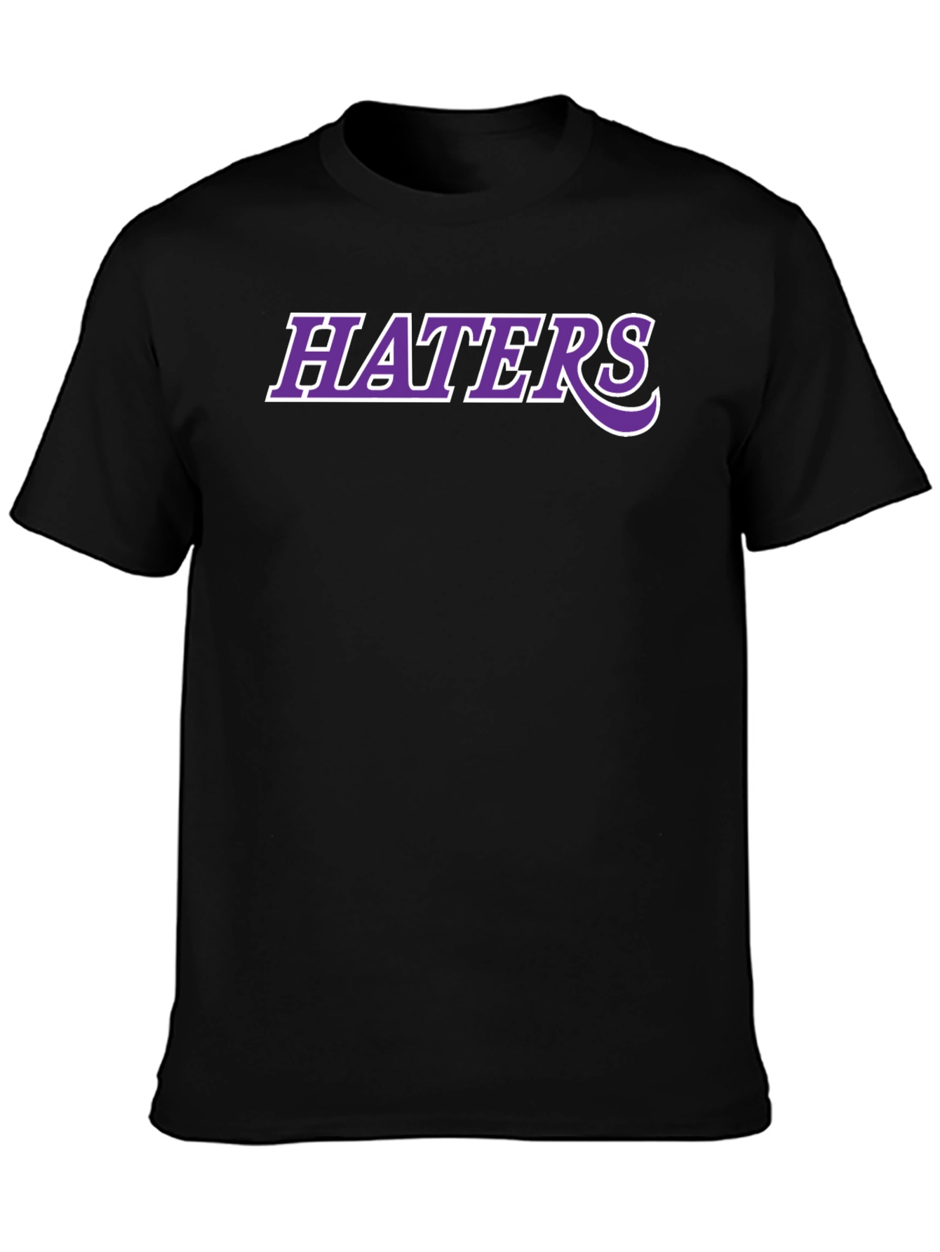 Haters Tee -  Purple and White Graphic Print