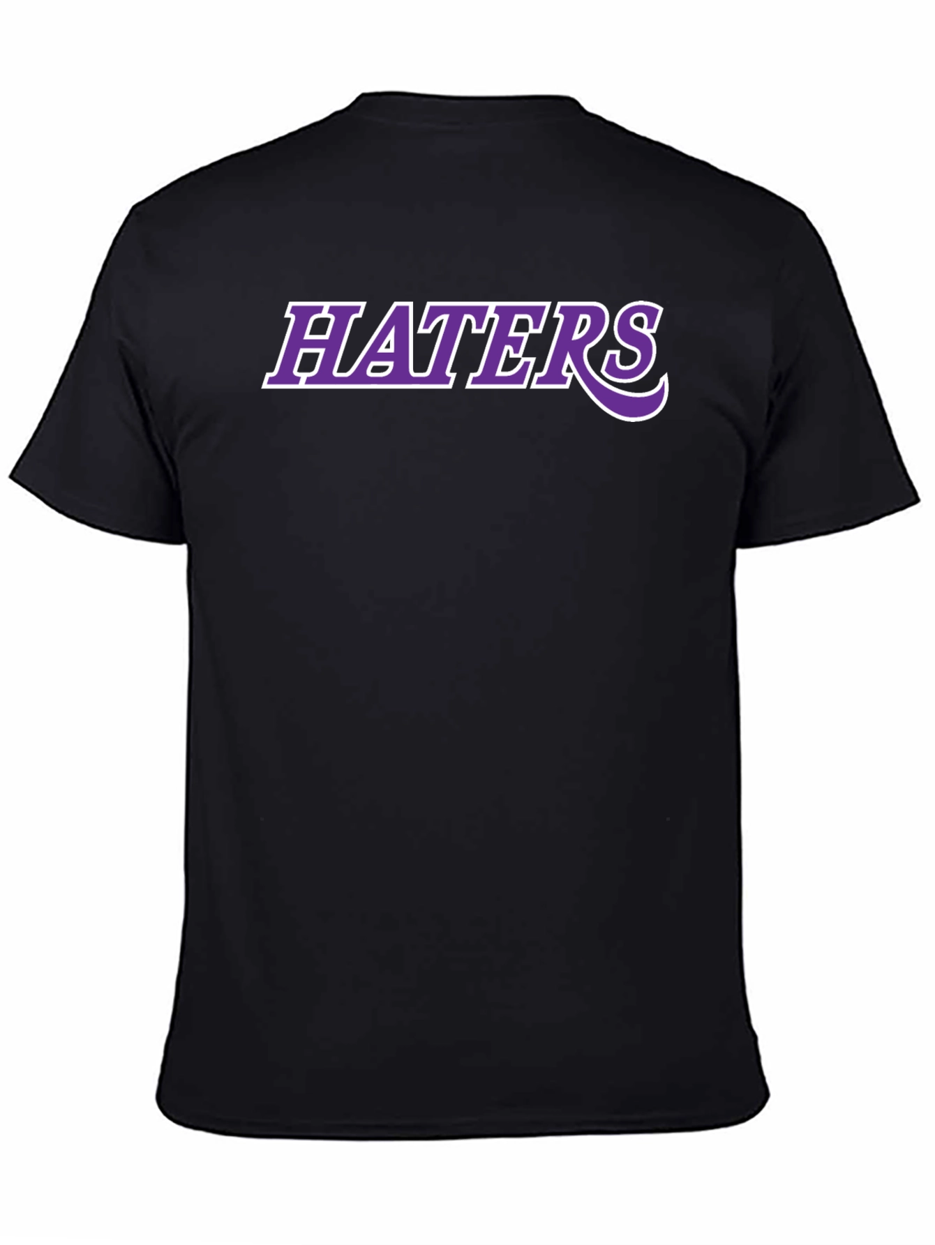 Haters Tee -  Purple and White Graphic Print