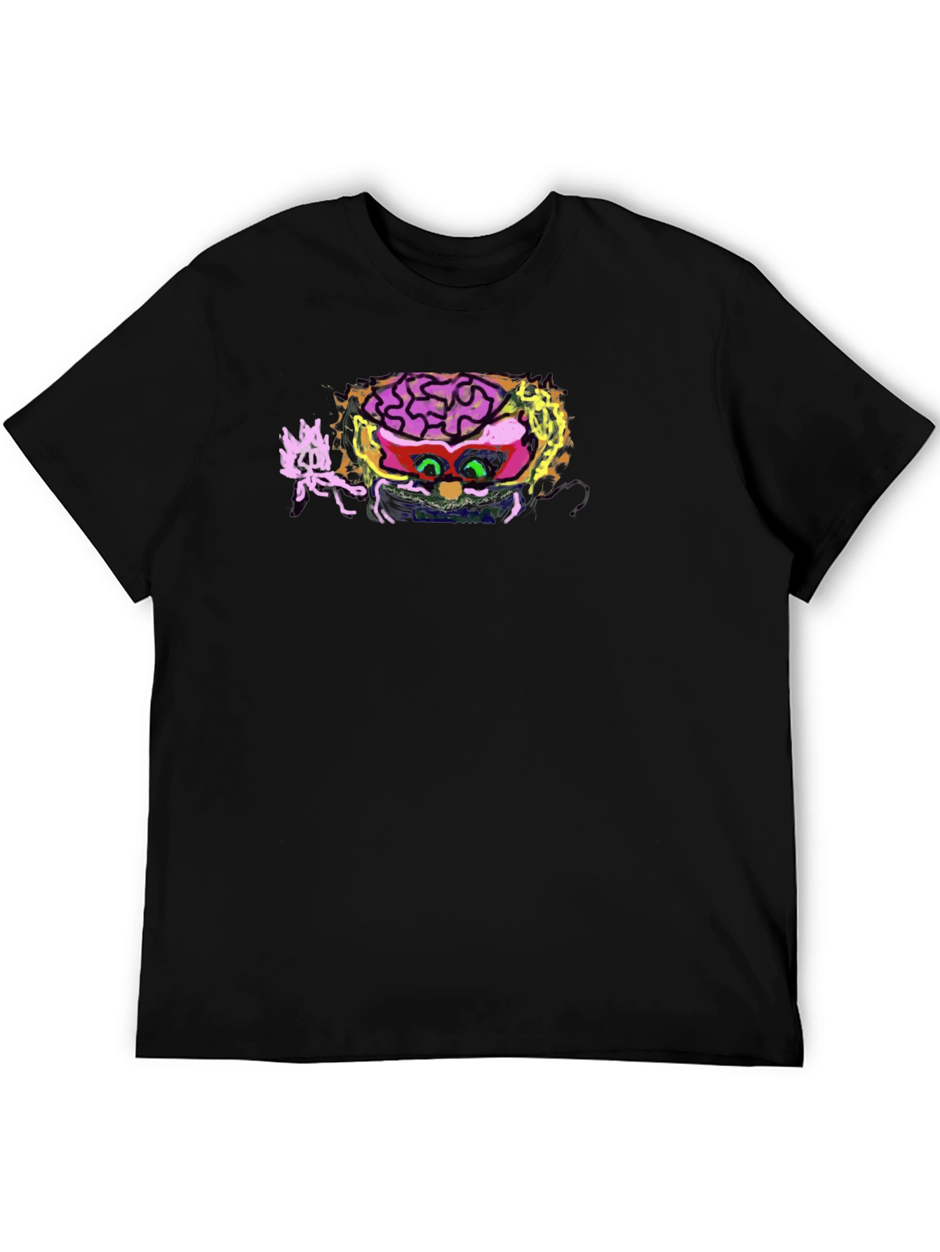Brainiac Graphic Tee - Unique Mens Black T-Shirt