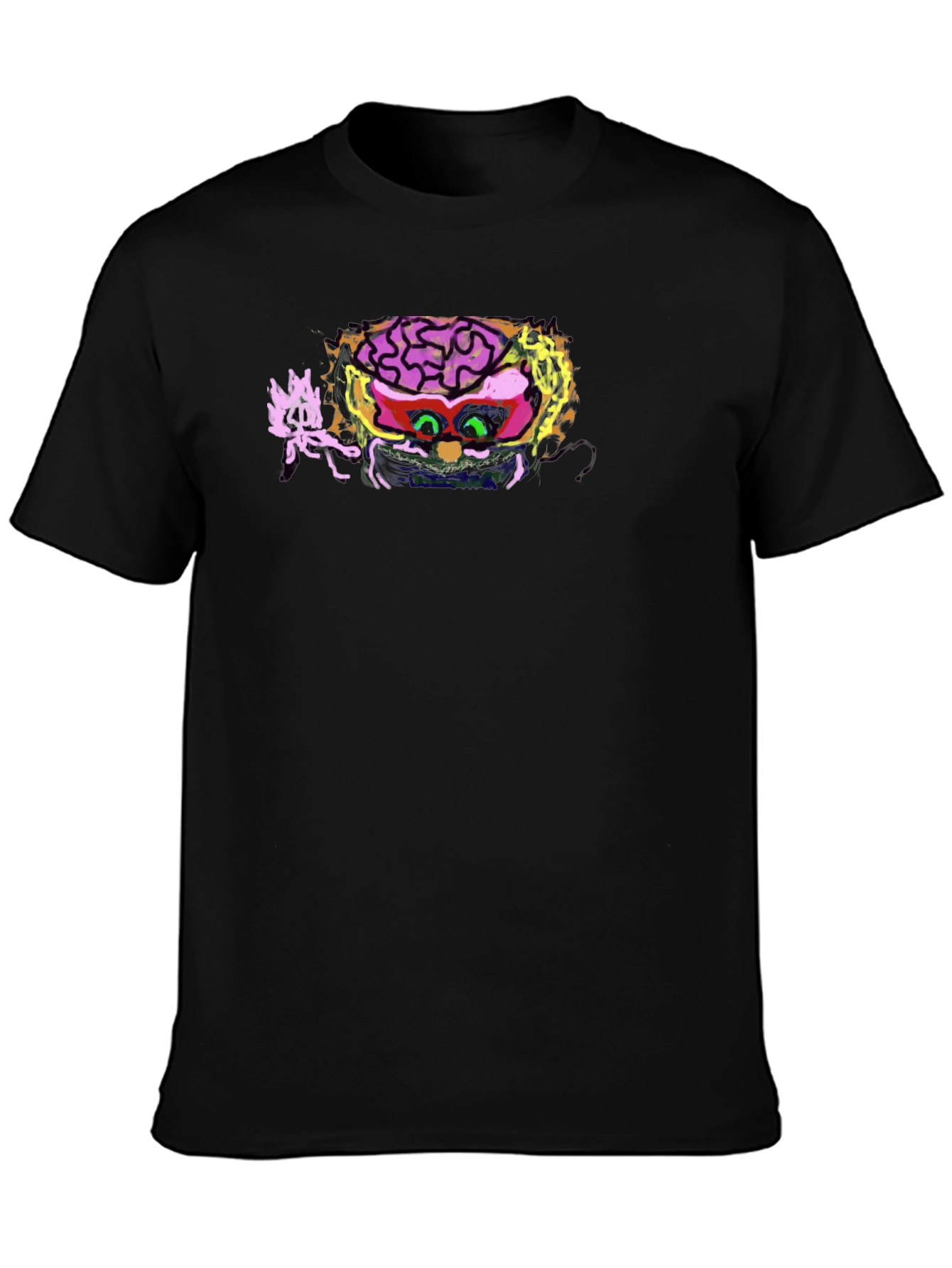 Brainiac Graphic Tee - Unique Mens Black T-Shirt