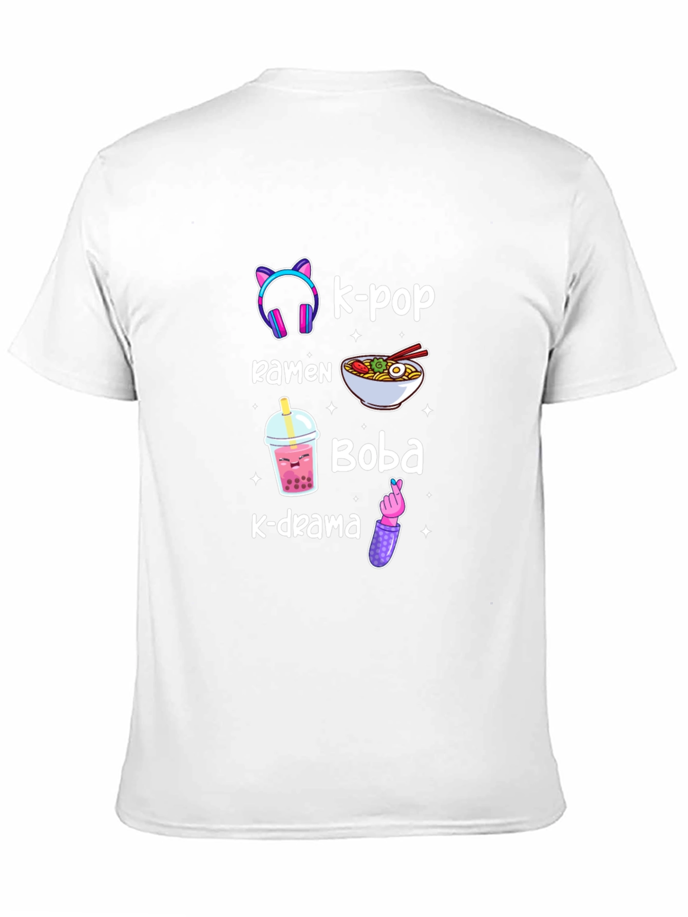 K-Pop Ramen and Boba Graphic Tee