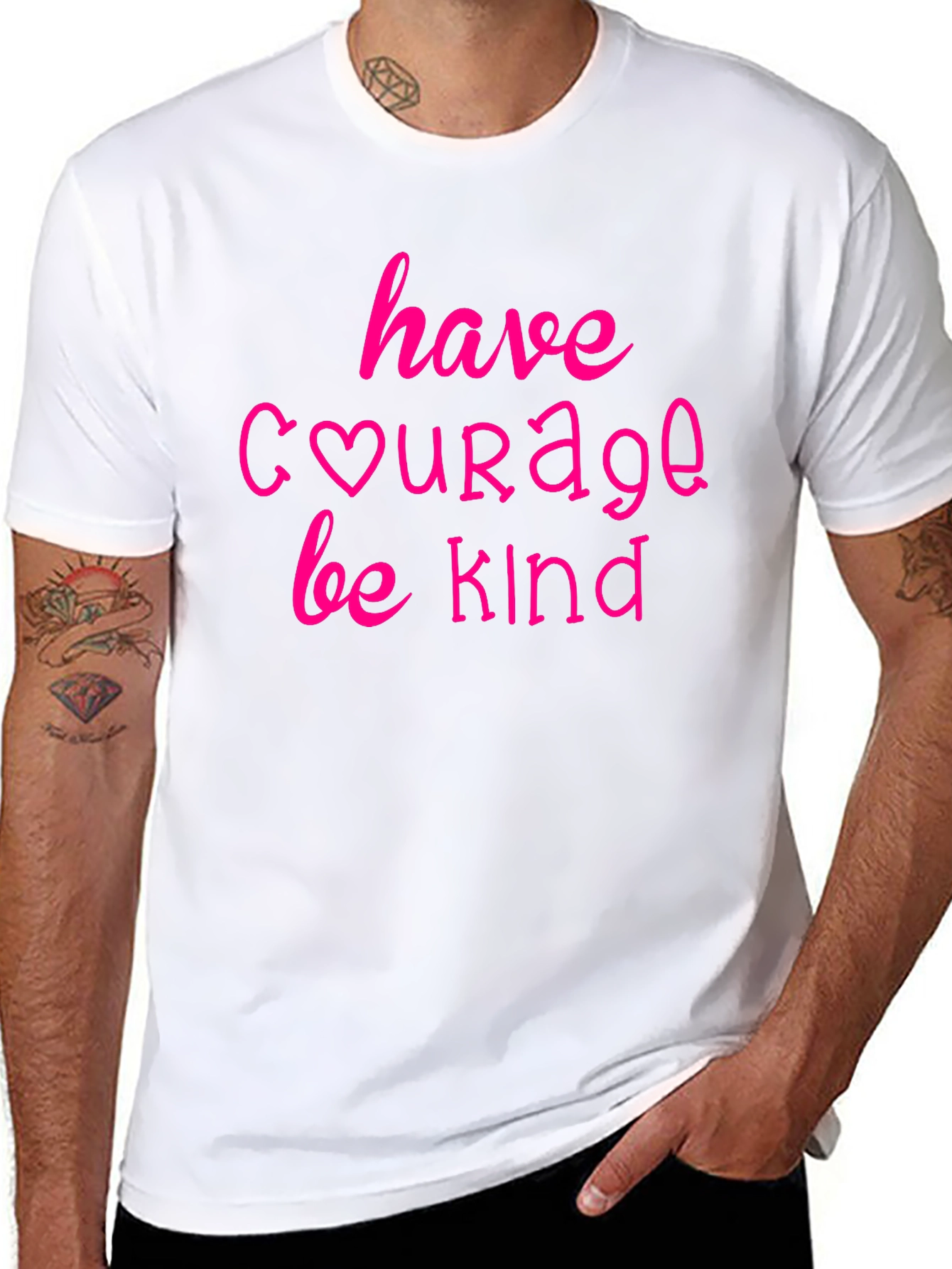 Have Courage Be Kind Black T-Shirt