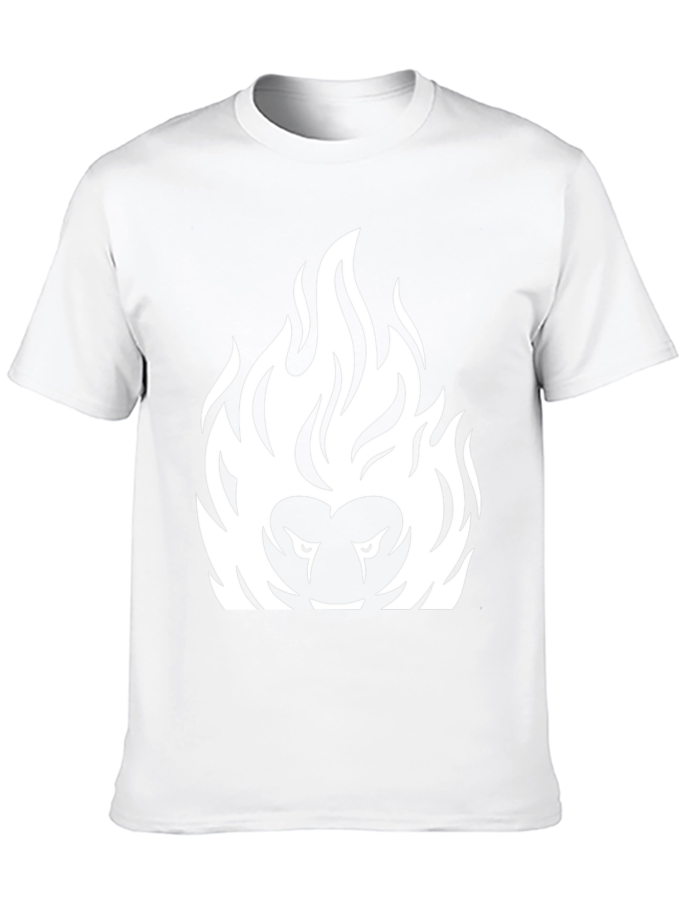 Fiery Lion Graphic Tee - Bold Black T-Shirt