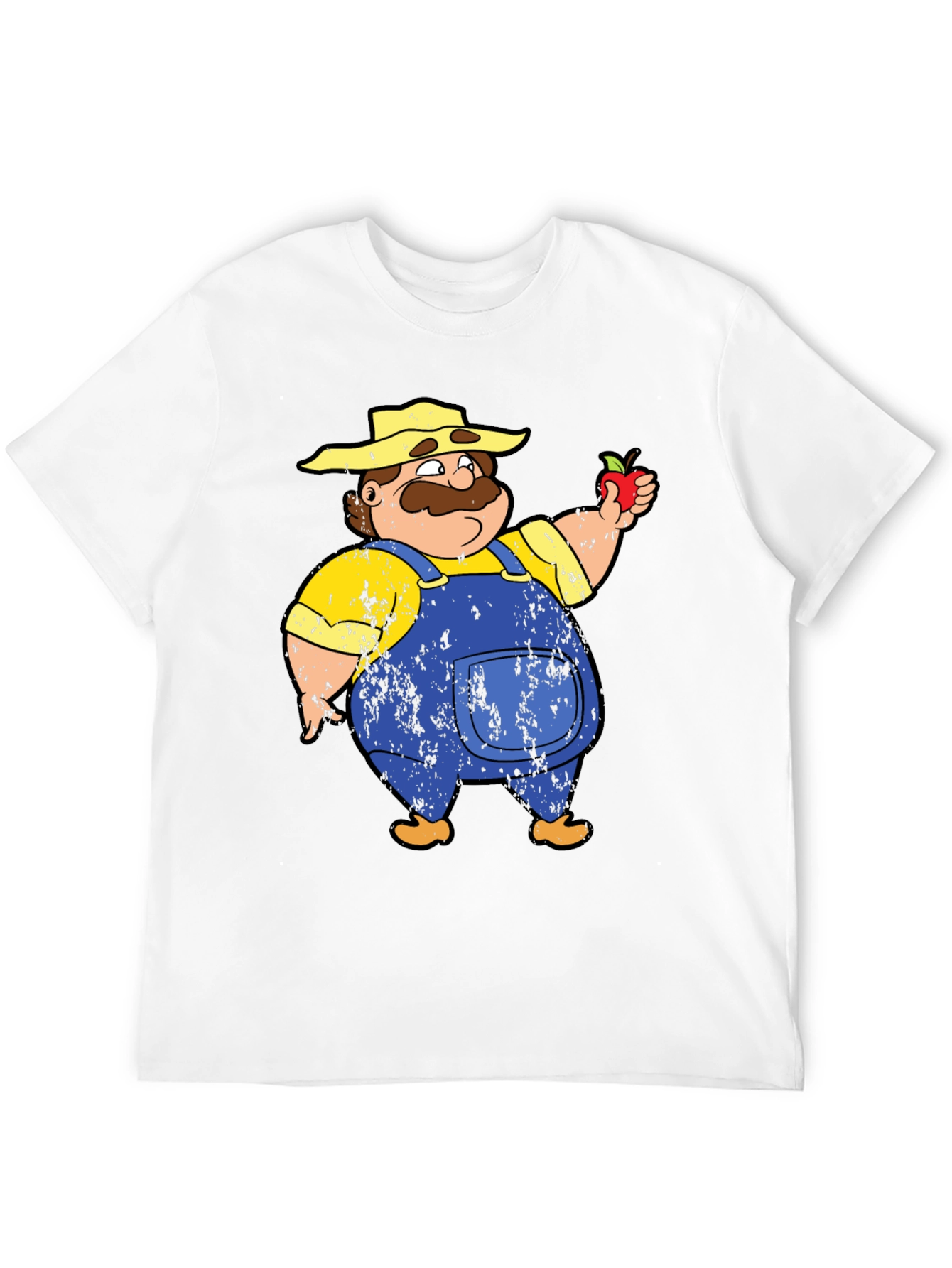 Cartoon Farmer Graphic T-Shirt