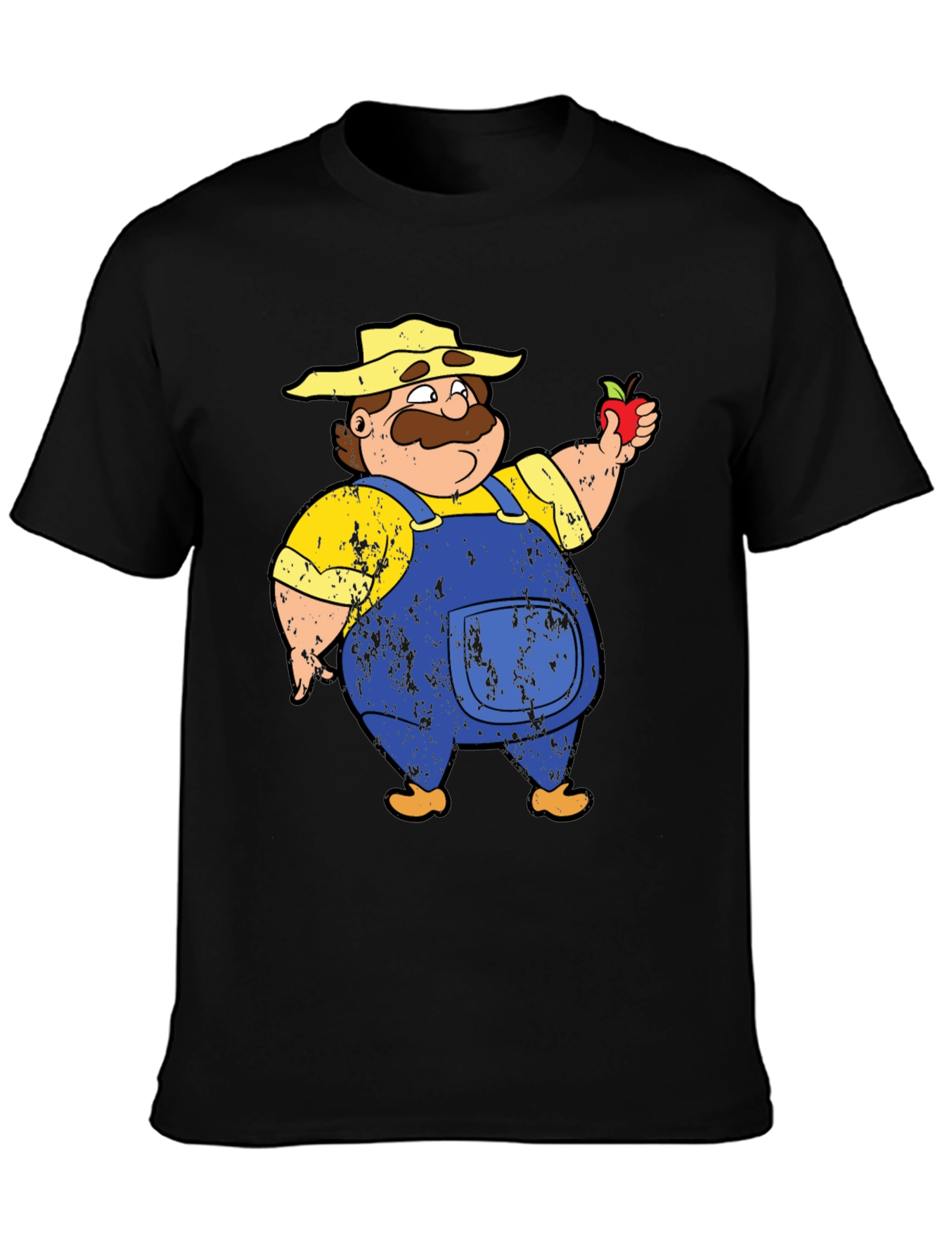 Cartoon Farmer Graphic T-Shirt