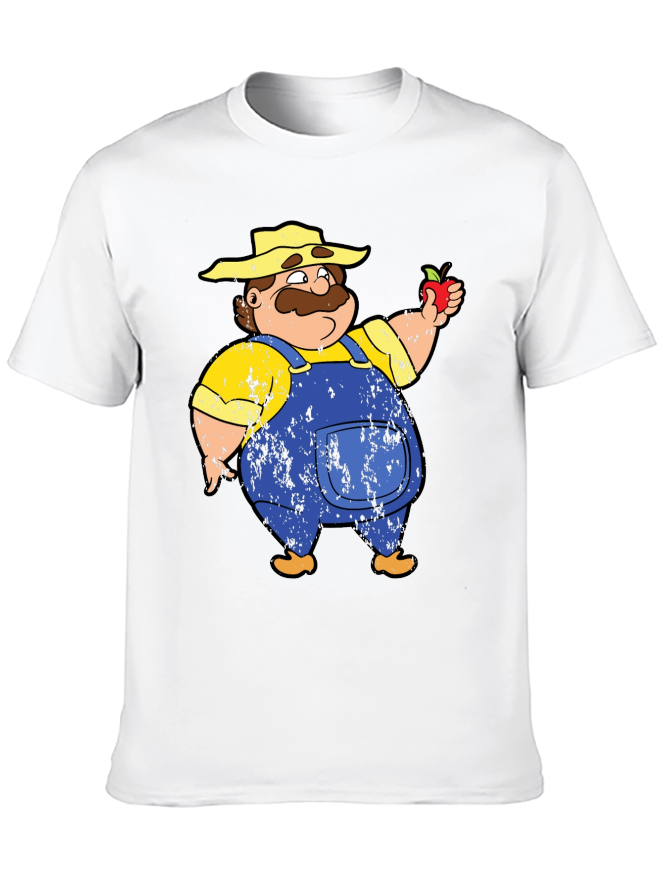 Cartoon Farmer Graphic T-Shirt