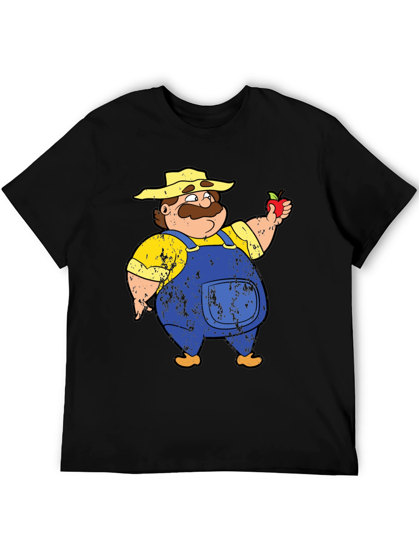 Cartoon Farmer Graphic T-Shirt