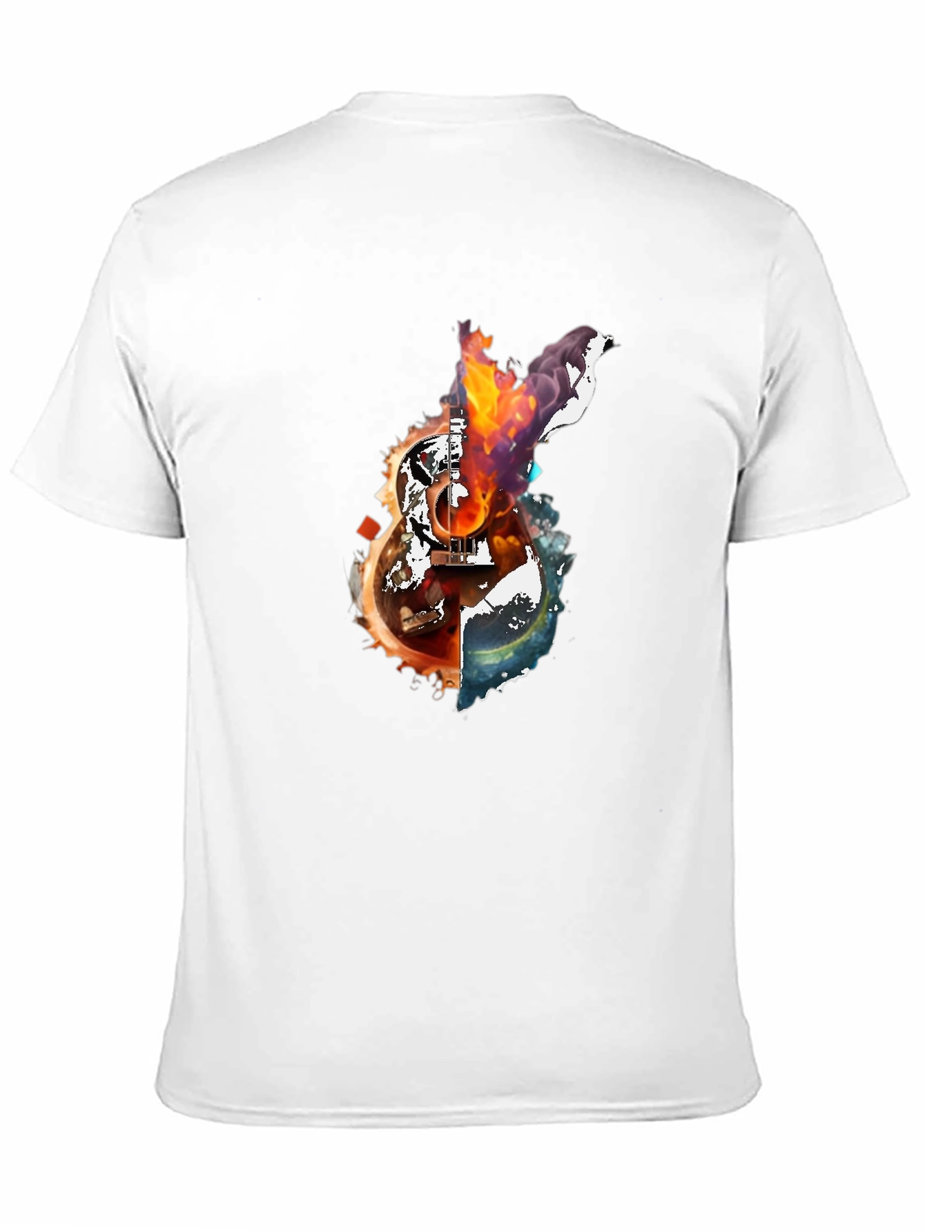 Fiery Guitar Graphic Tee