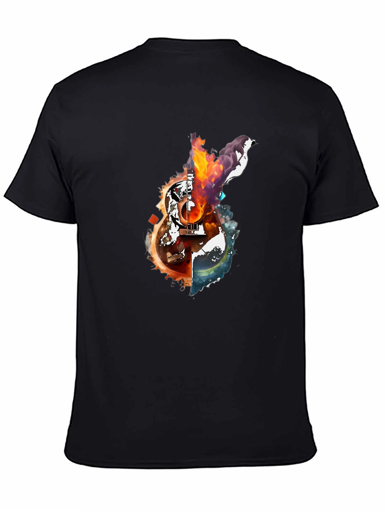 Fiery Guitar Graphic Tee