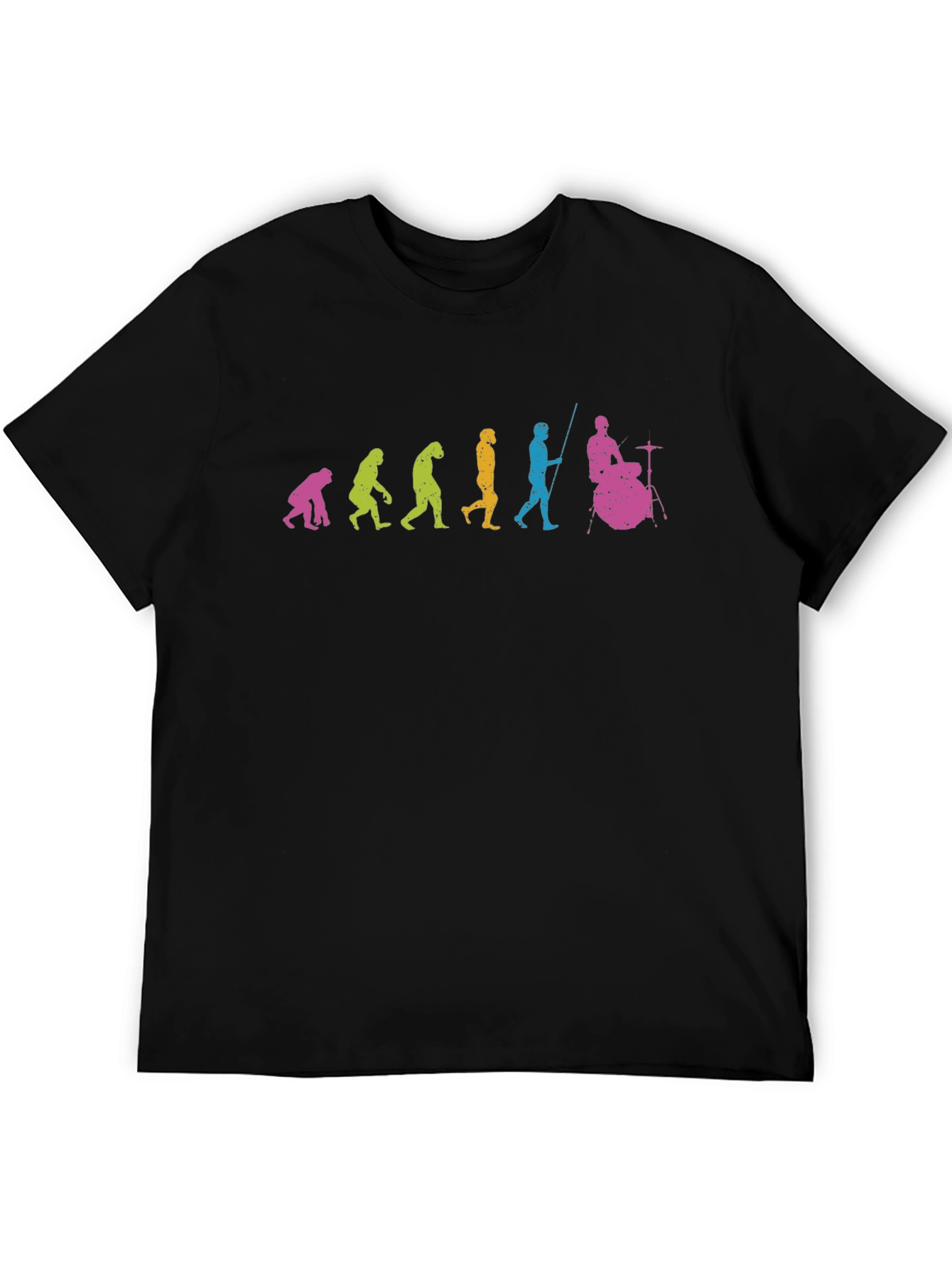Evolution of Drumming T-Shirt - Black Cotton Tee
