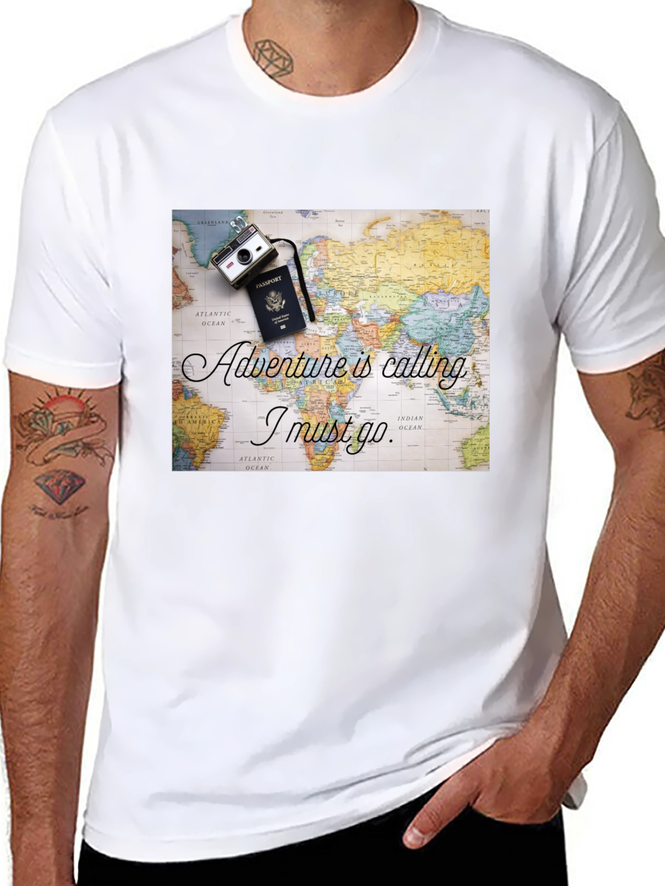 Adventure is Calling Travel T-Shirt