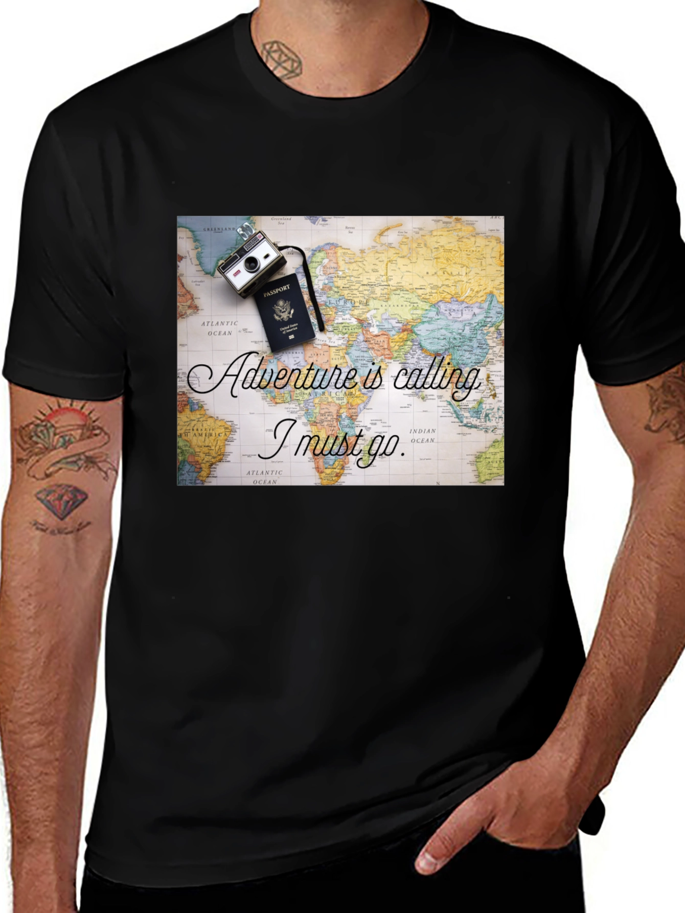 Adventure is Calling Travel T-Shirt