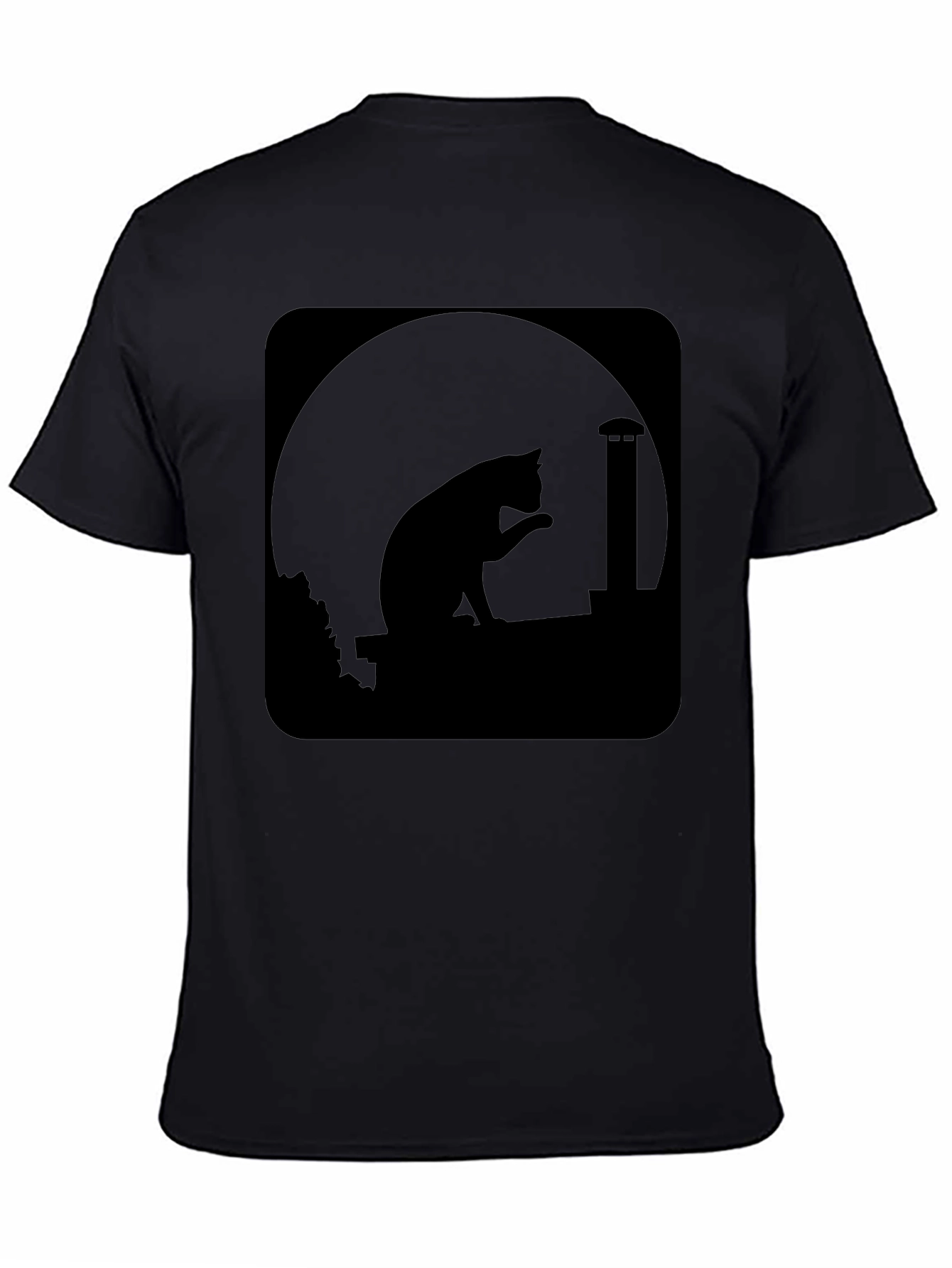 Midnight Cat Silhouette T-Shirt