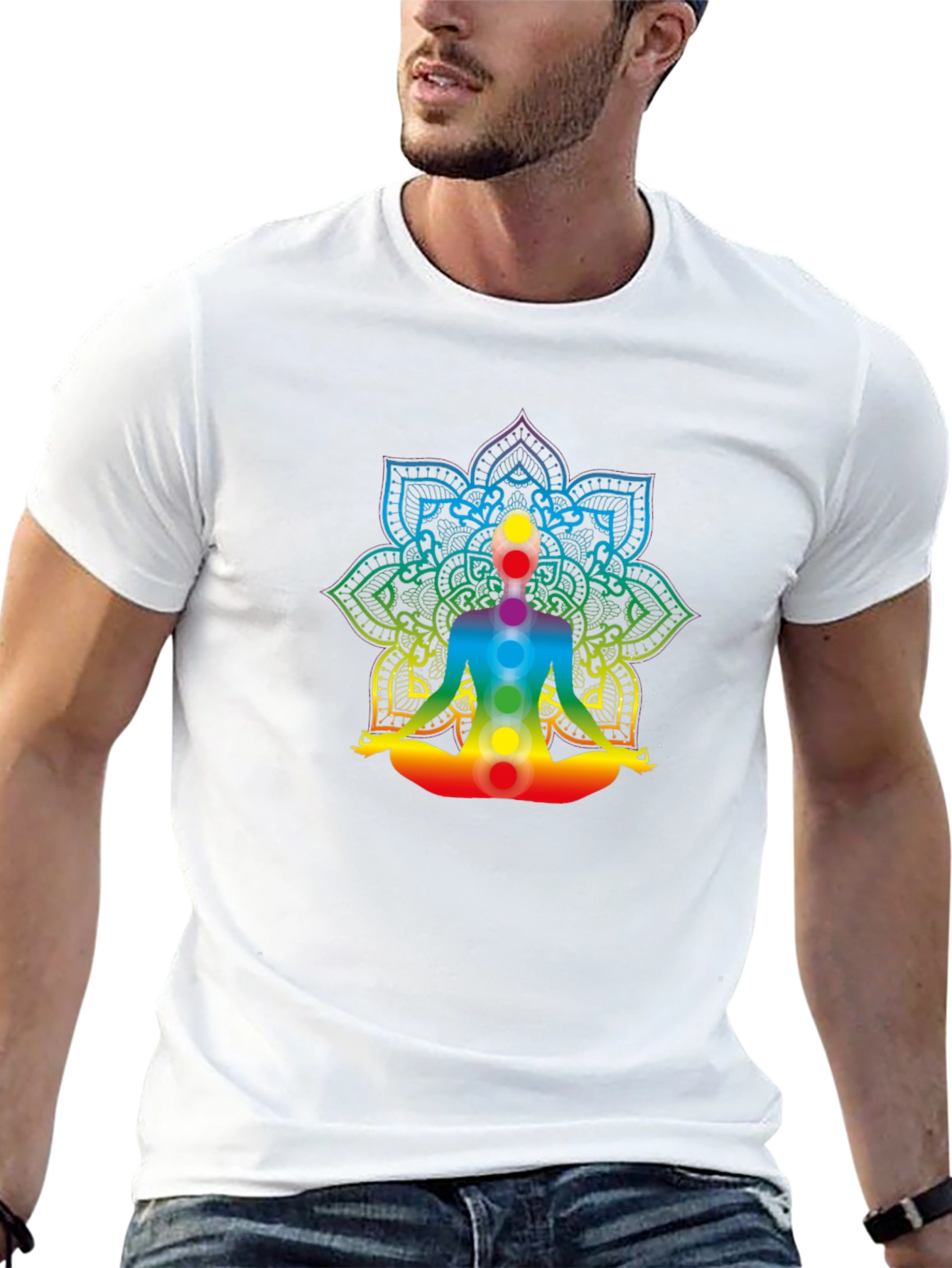 Chakra Meditation Graphic T-Shirt - Spiritual Tee