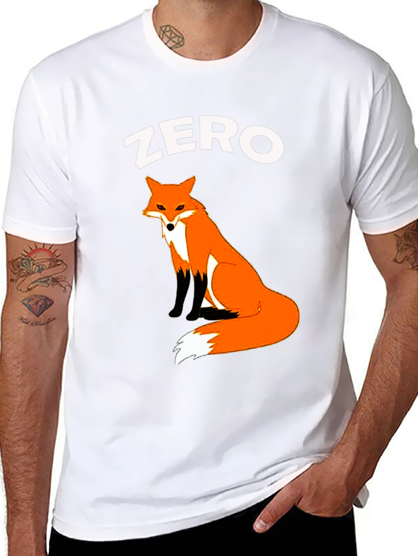 Zero Fox Given T-Shirt - Cute Animal Graphic Tee