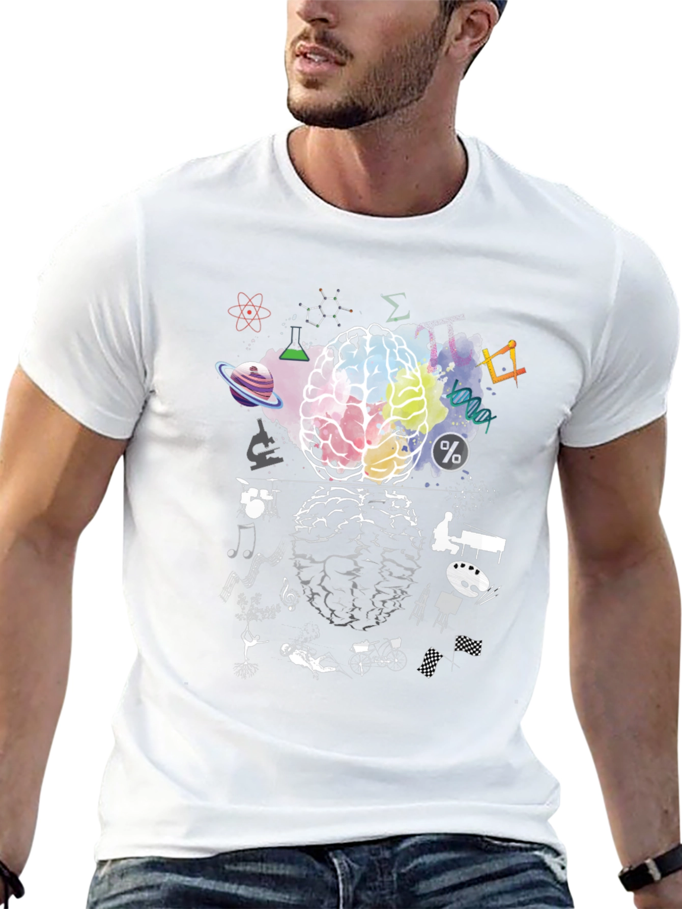 Creative Brain Graphic T-Shirt