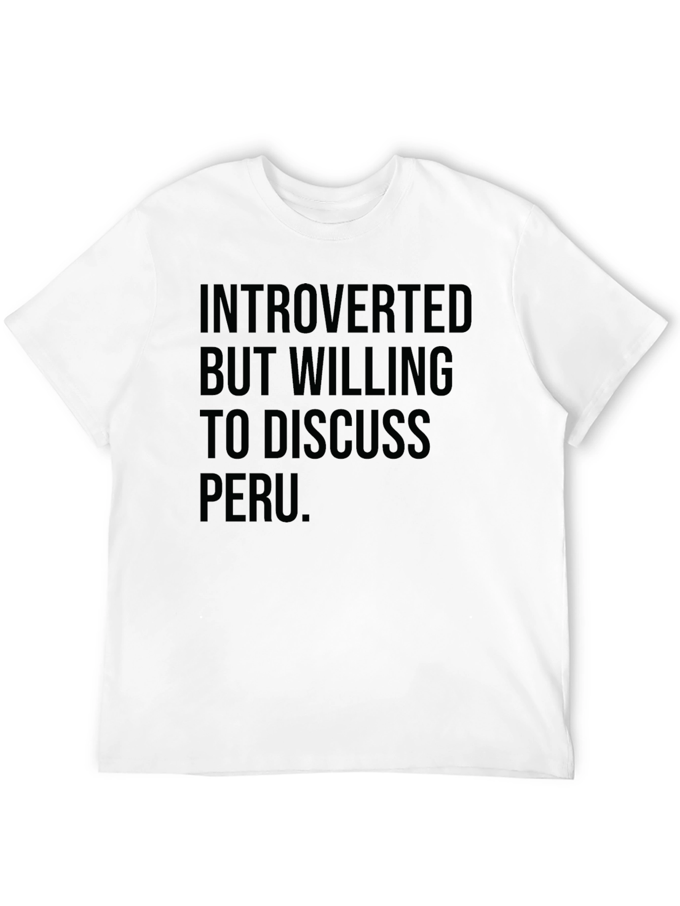 Introverted Peru Lover T-Shirt - Soft Cotton Tee