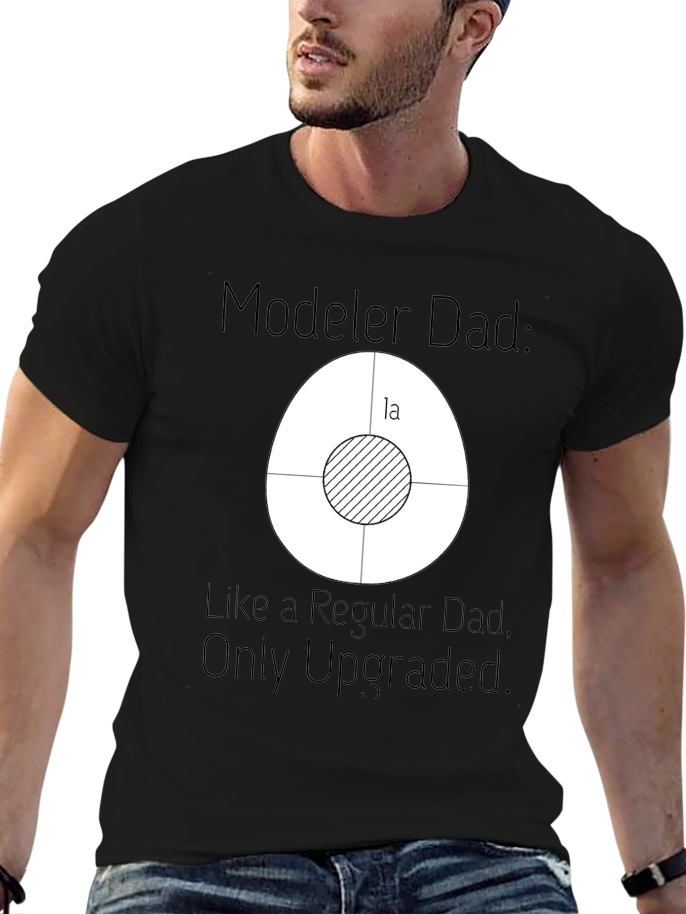 Modeler Dad T-Shirt - Upgraded Dad Style!