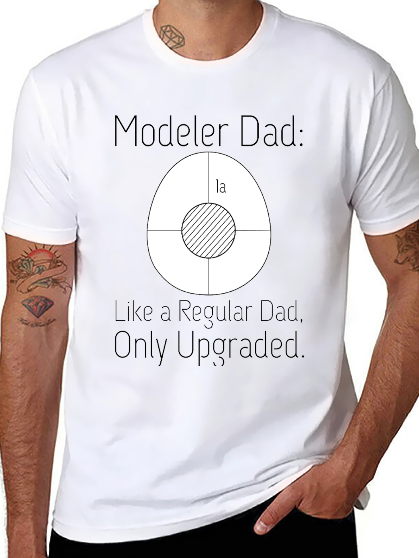 Modeler Dad T-Shirt - Upgraded Dad Style!