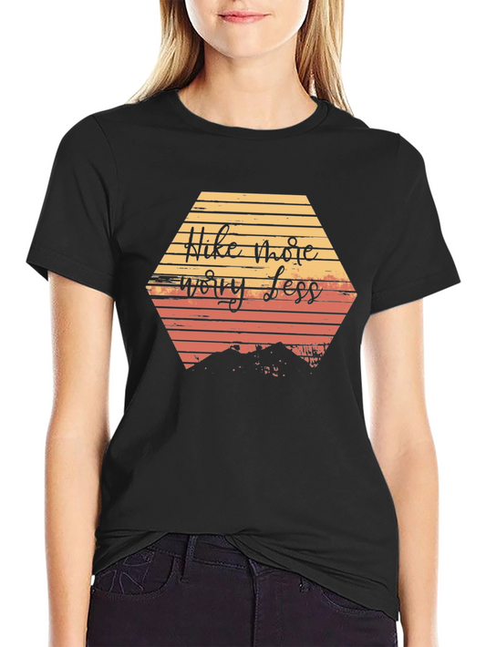 Hike More Worry Less Graphic T-Shirt - Adventure Ready