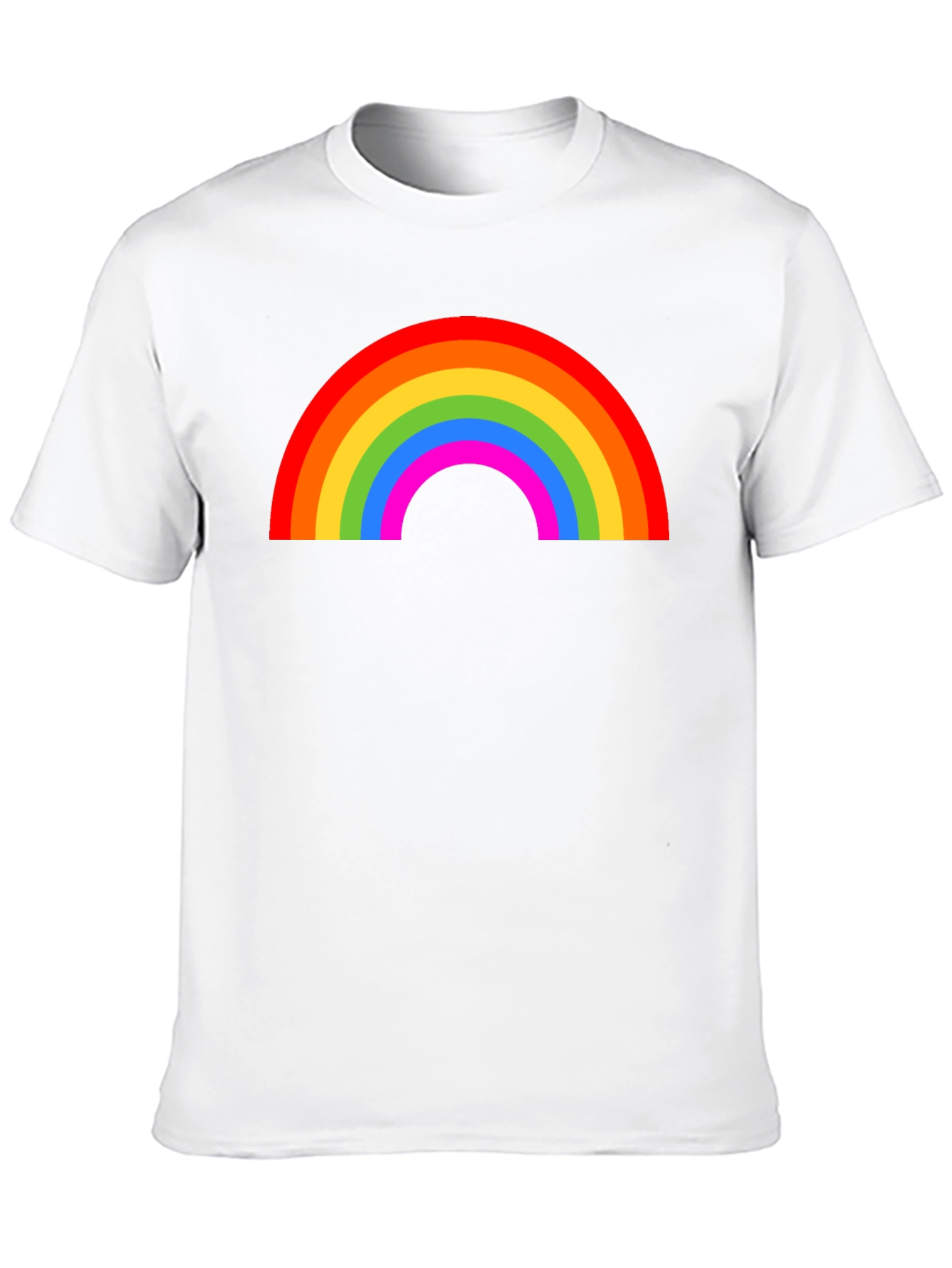 Rainbow Graphic T-Shirt - Black Casual Tee