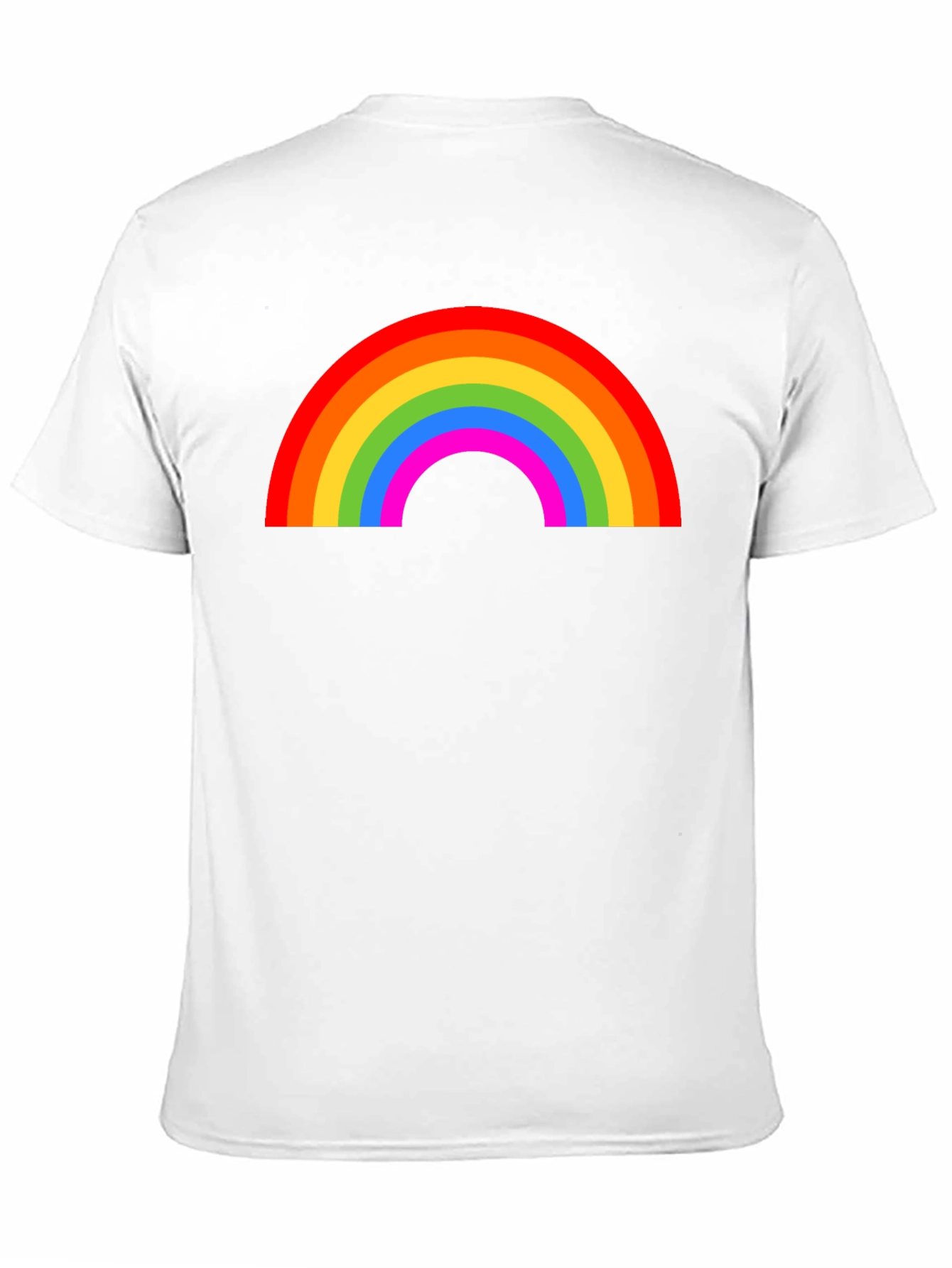 Rainbow Graphic T-Shirt - Black Casual Tee