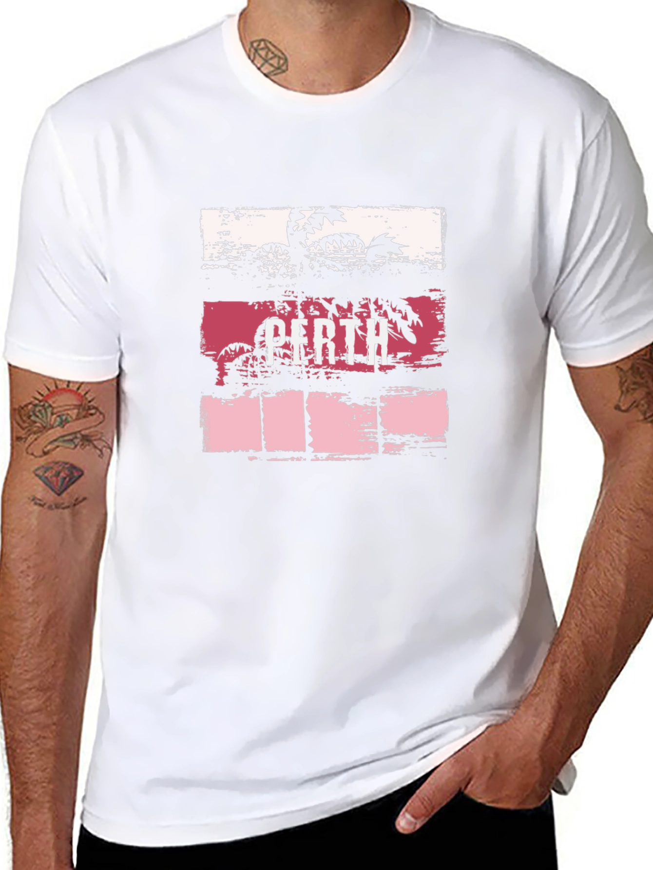 Perth Palm Tee - Vacation Vibes