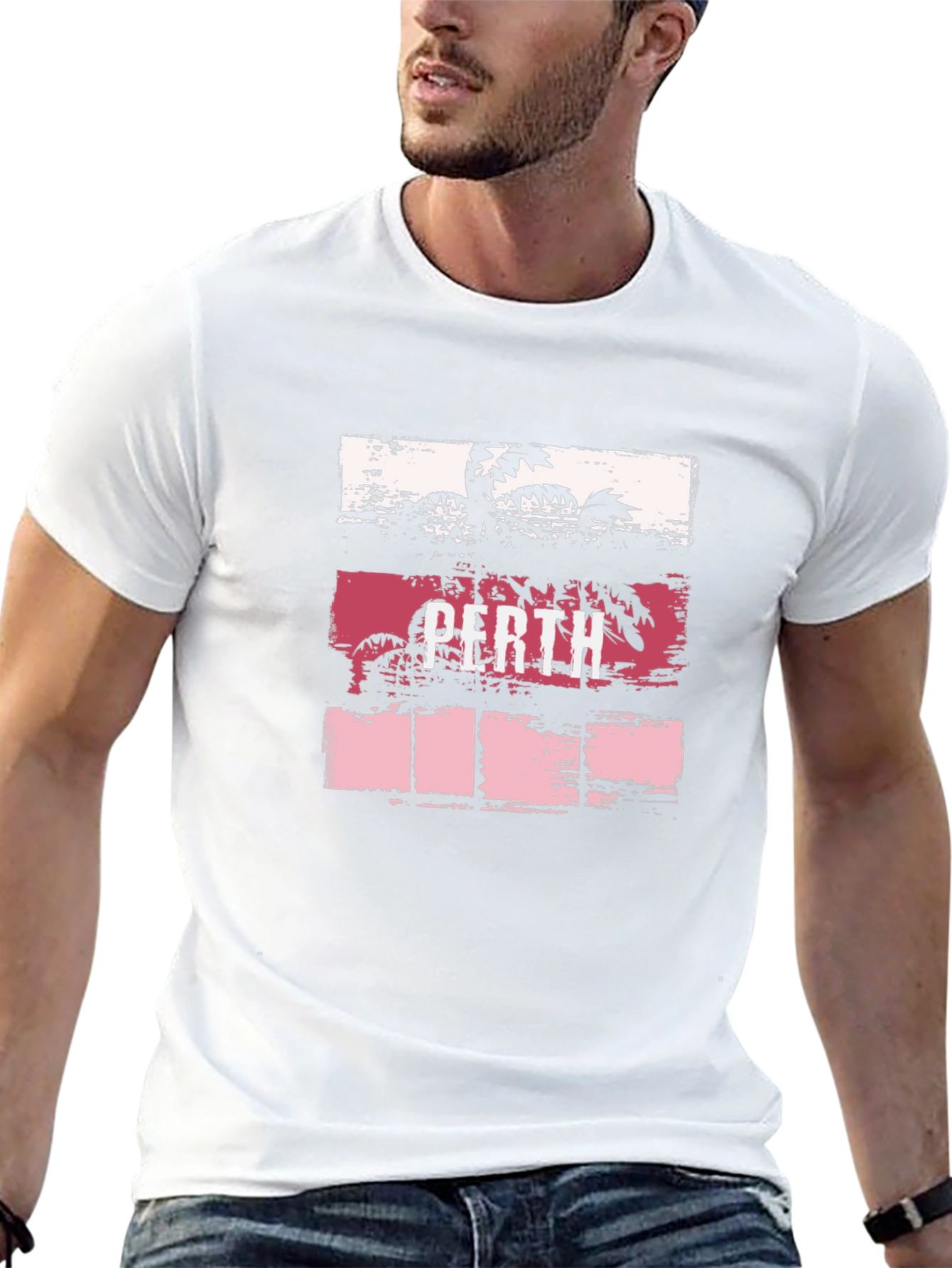 Perth Palm Tee - Vacation Vibes