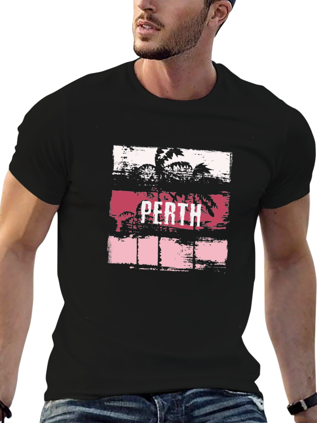 Perth Palm Tee - Vacation Vibes