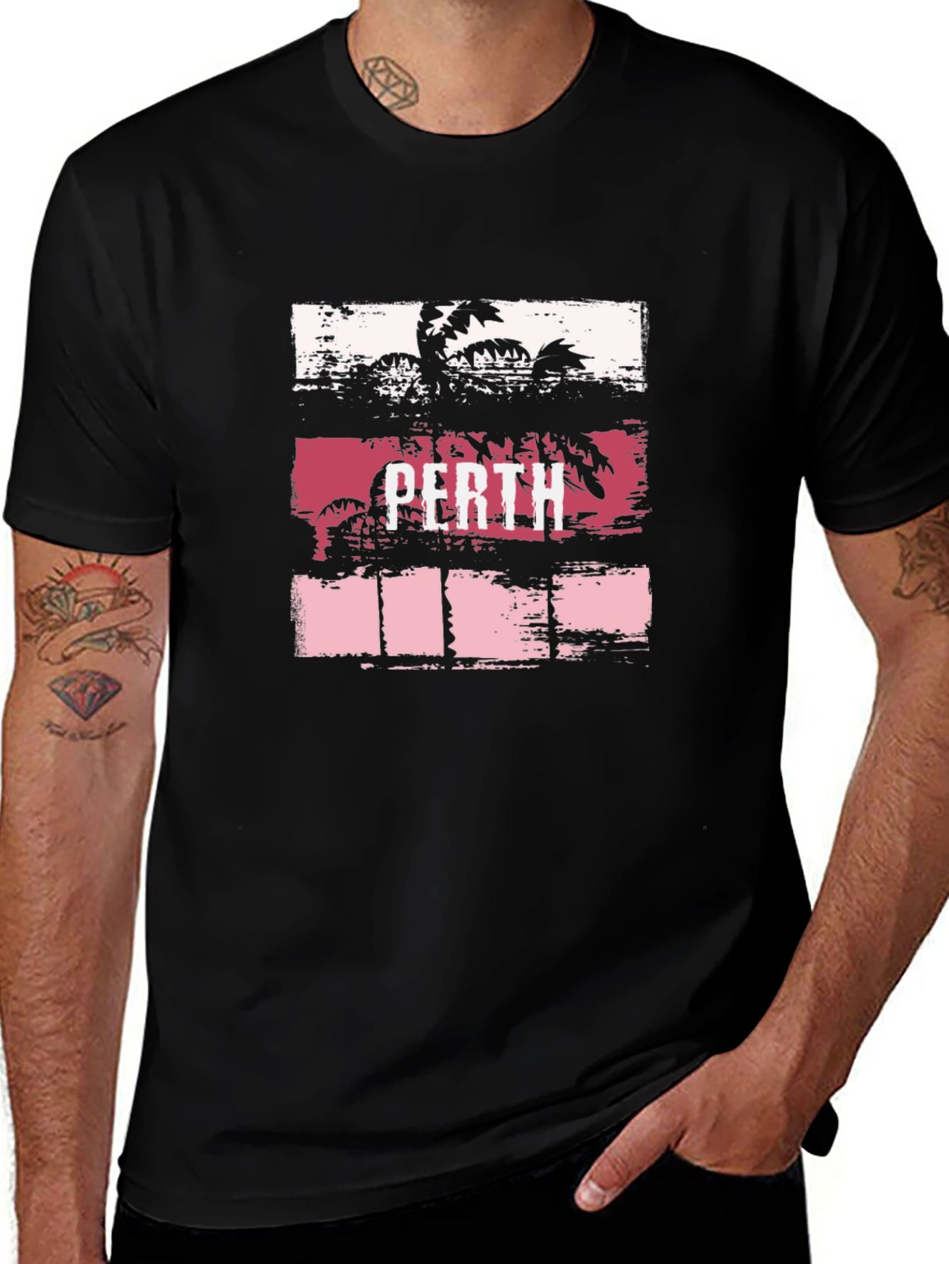 Perth Palm Tee - Vacation Vibes