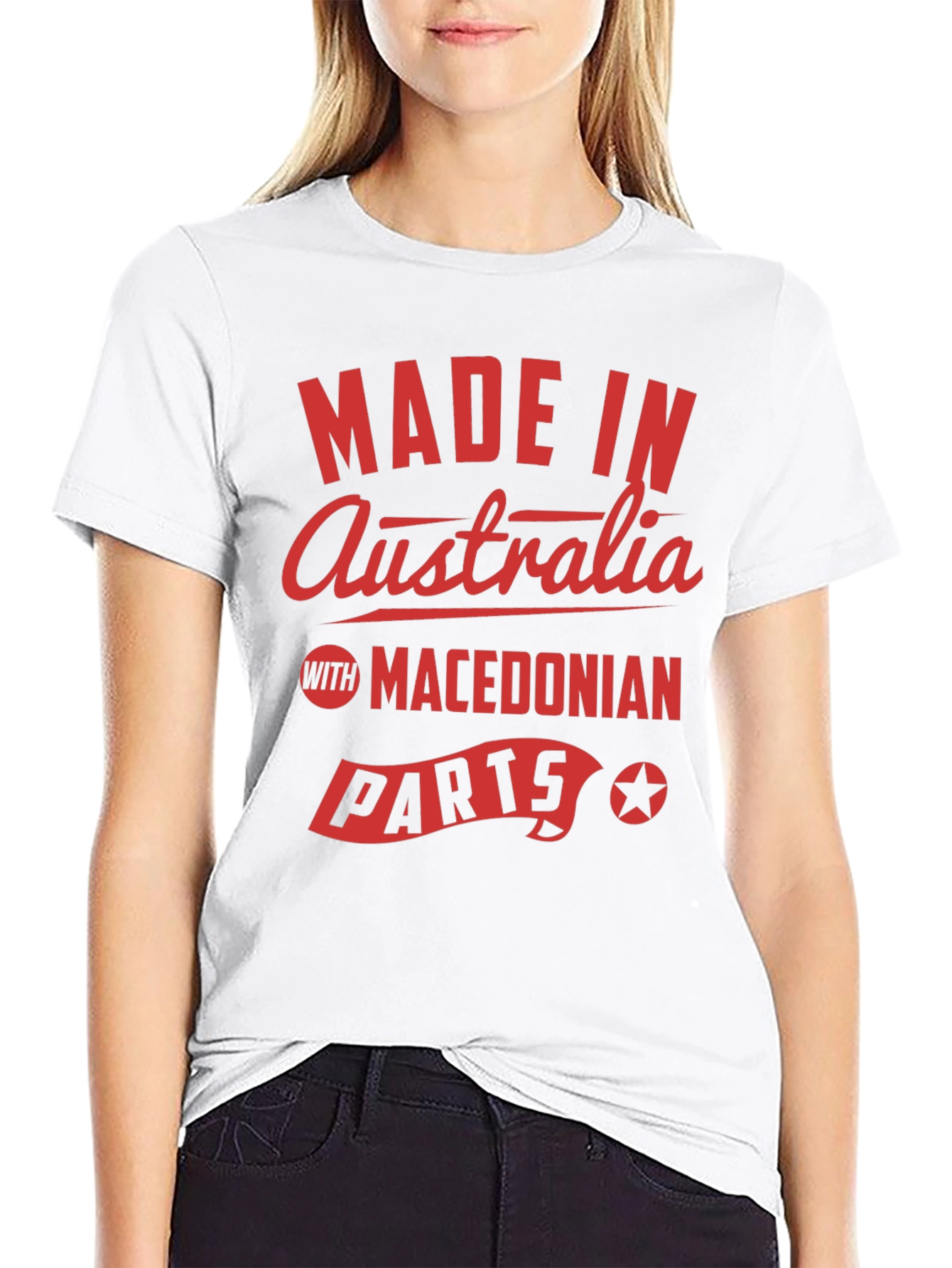 Made in Australia T-Shirt - Macedonian Parts Funny Tee
