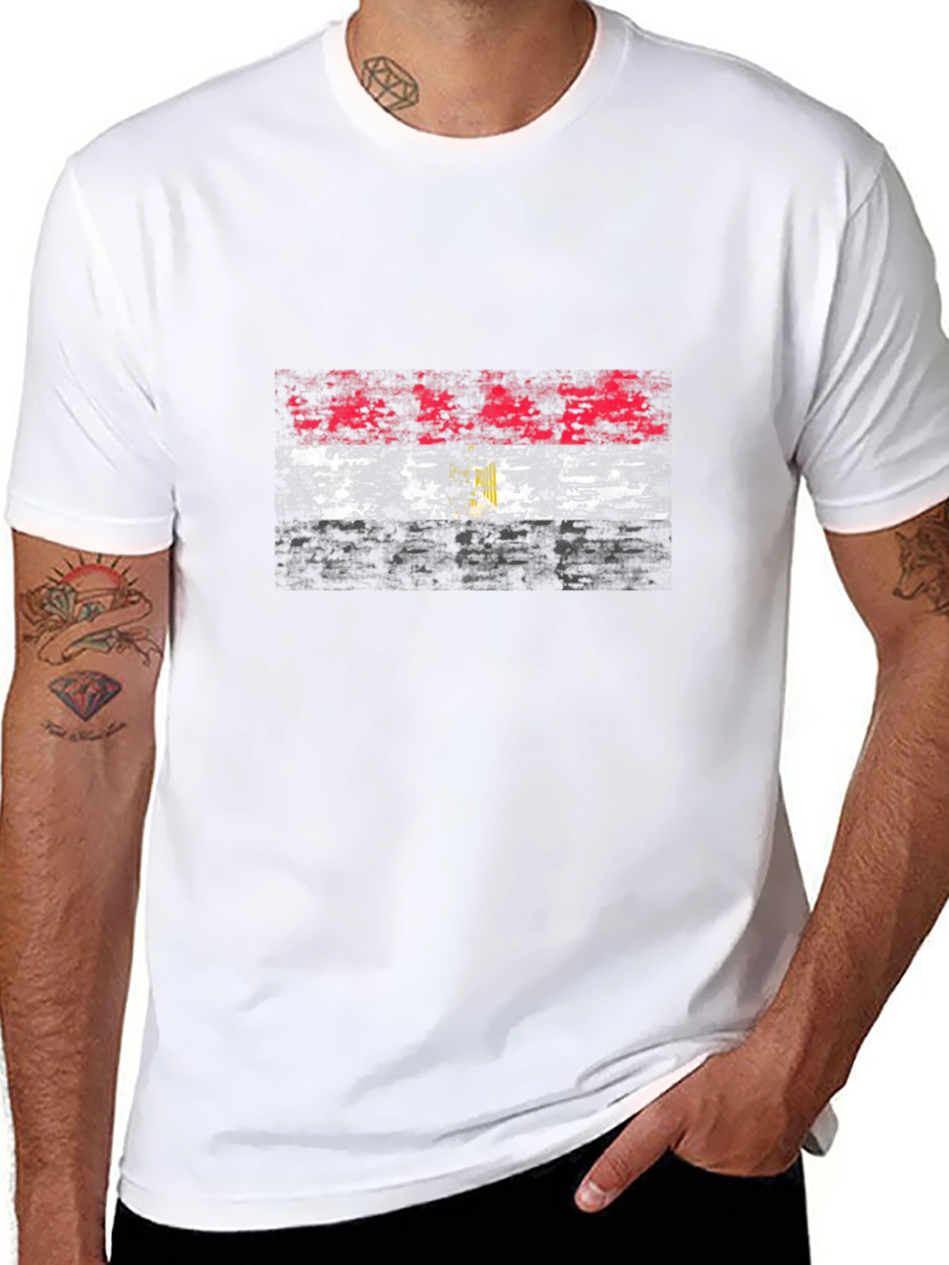 Egypt Flag Grunge T-Shirt - Stylish Patriotic Tee