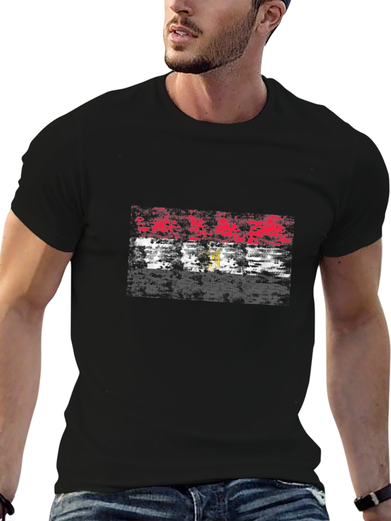 Egypt Flag Grunge T-Shirt - Stylish Patriotic Tee