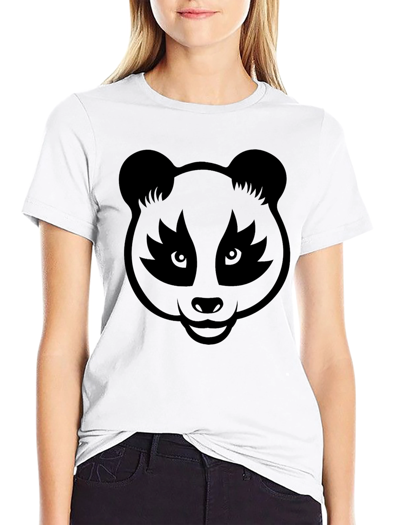 Cool Panda Graphic Black T-Shirt