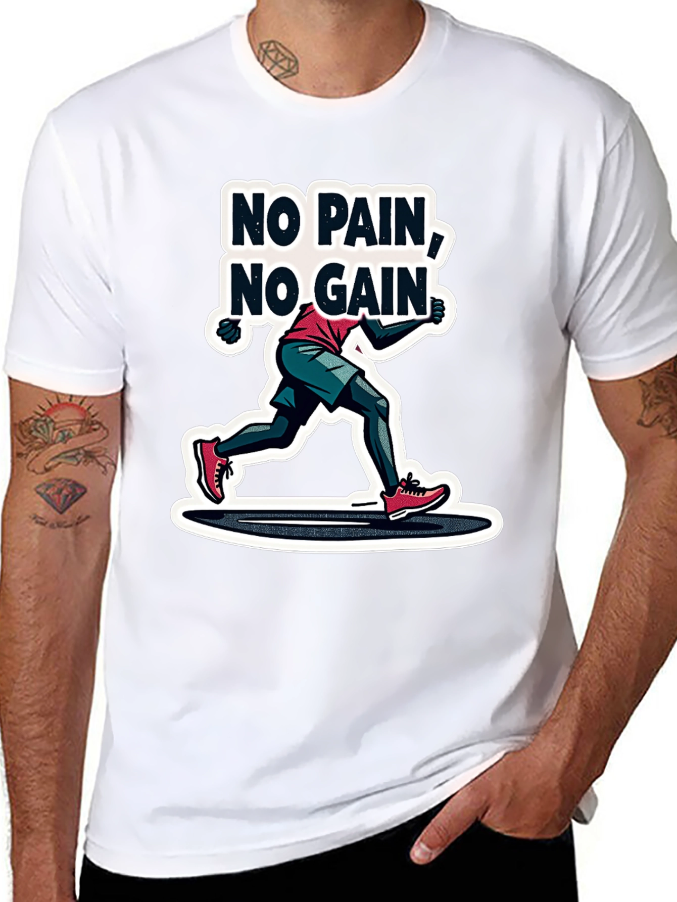 No Pain No Gain Graphic T-Shirt