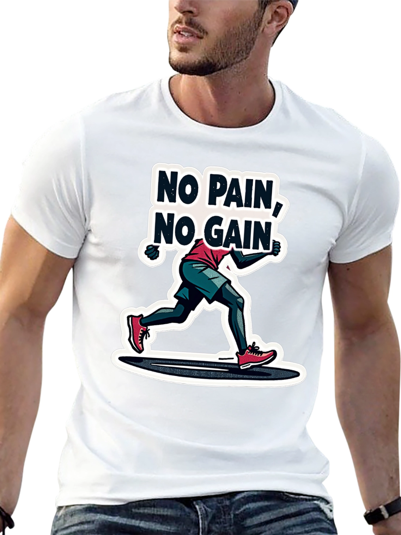 No Pain No Gain Graphic T-Shirt