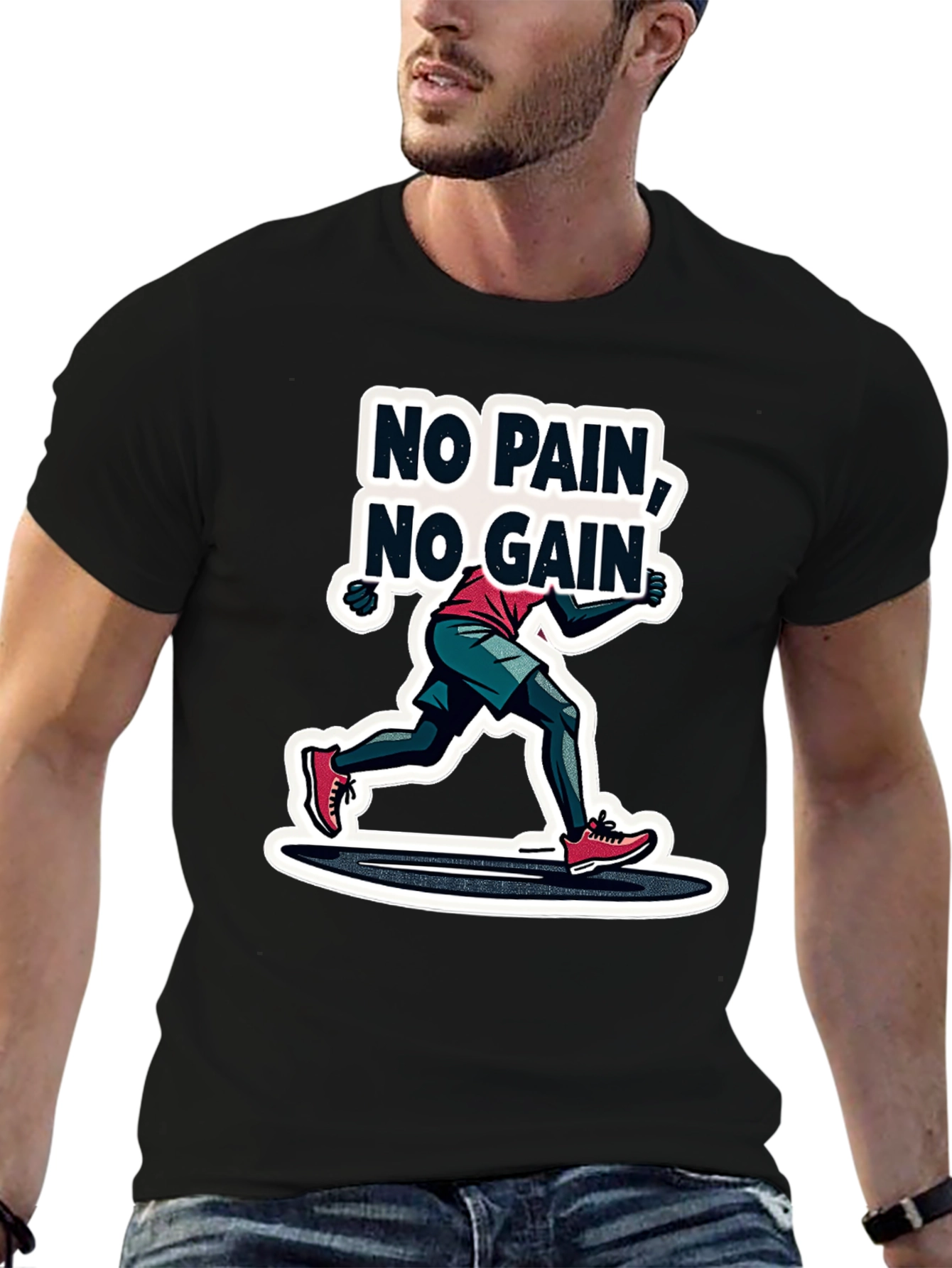 No Pain No Gain Graphic T-Shirt