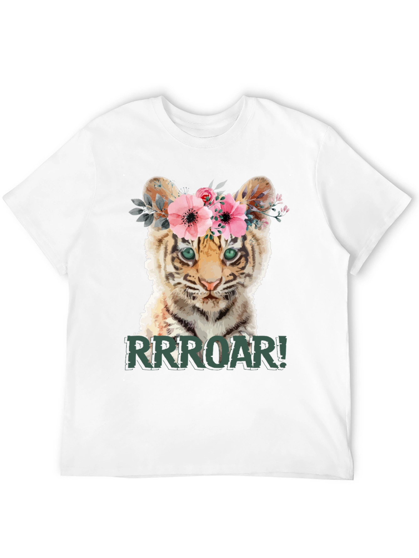 Cute Tiger Cub RRROAR! Graphic T-Shirt