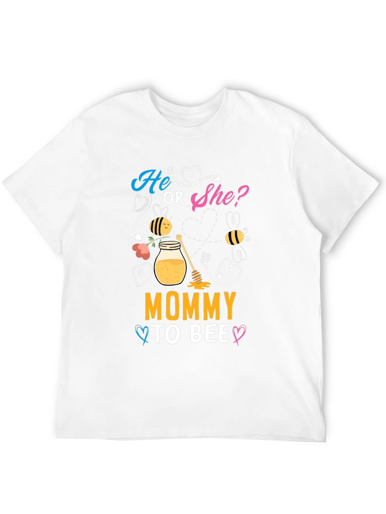 Mommy To Bee T-Shirt Gender Reveal Tee