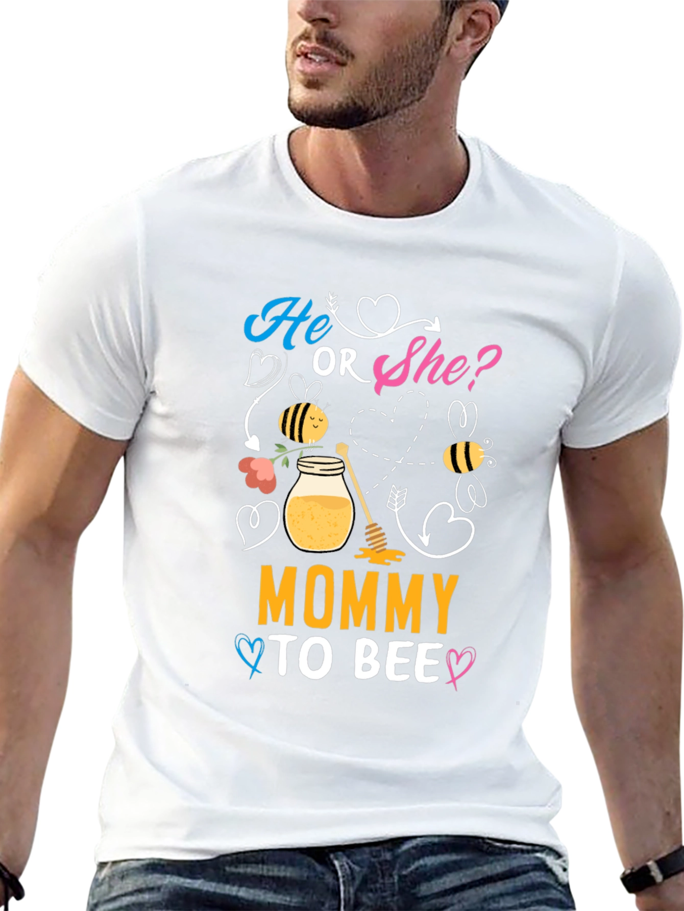 Mommy To Bee T-Shirt Gender Reveal Tee