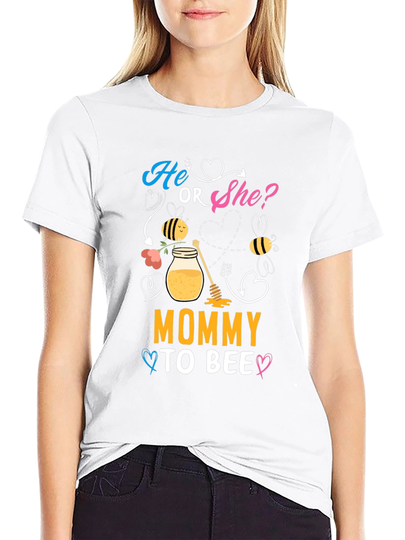 Mommy To Bee T-Shirt Gender Reveal Tee