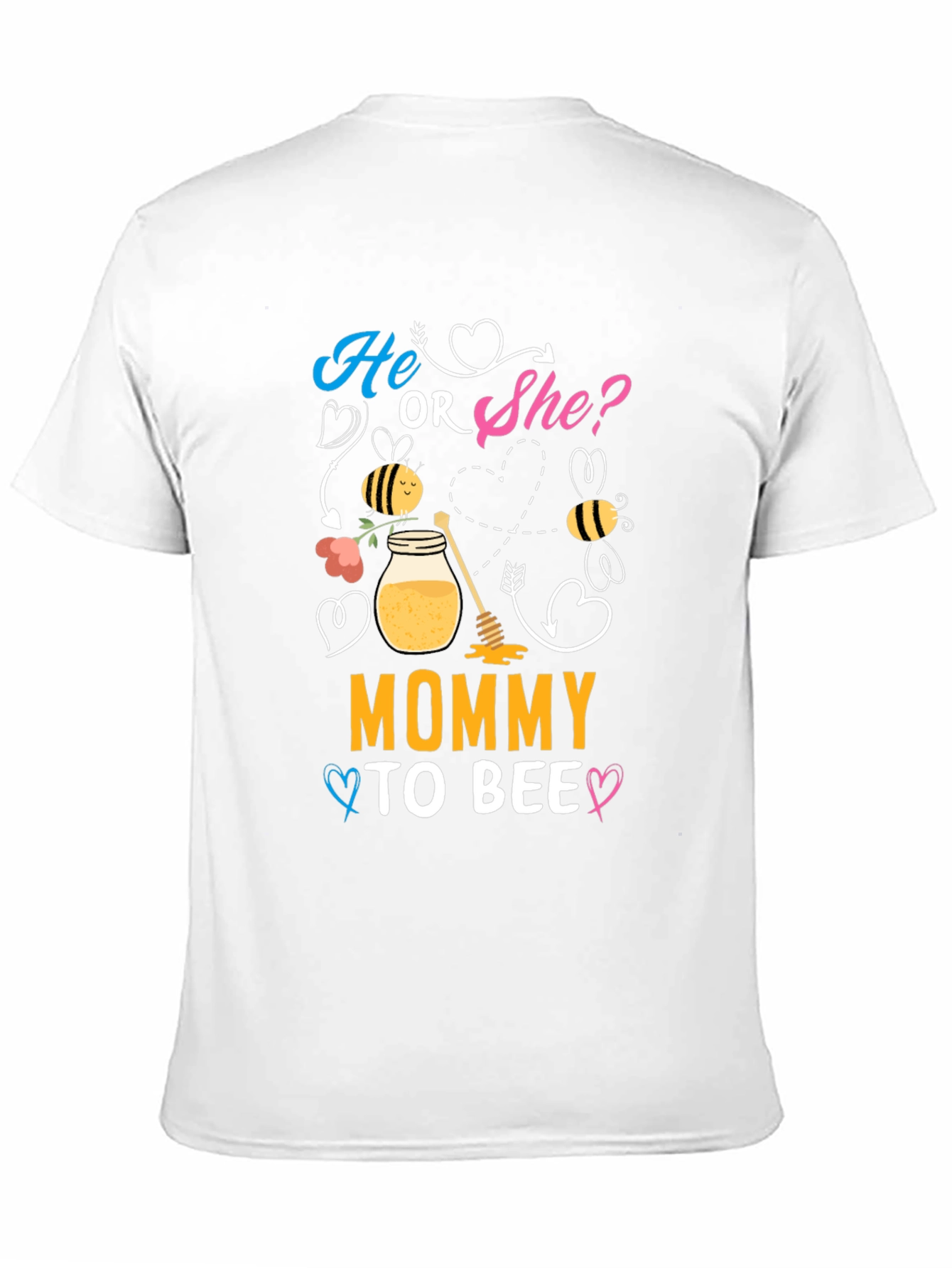 Mommy To Bee T-Shirt Gender Reveal Tee